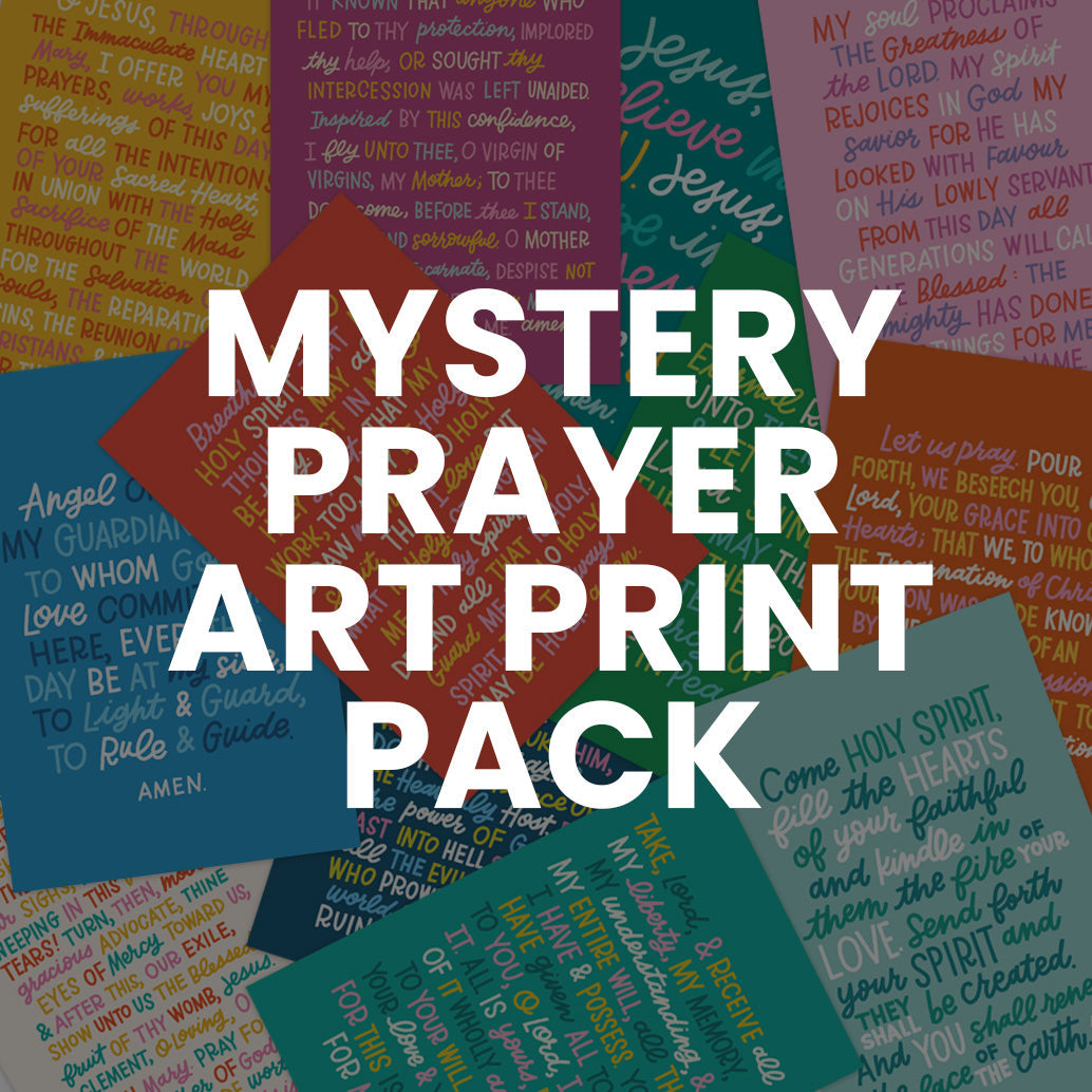 Mystery Prayer Art Print Pack (set Of 6)
