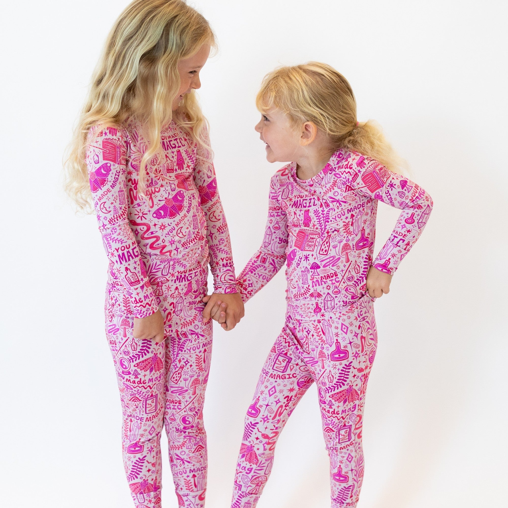 The Second-skin 2-piece Long Sleeve Pajama | Mystic Mama (pink)