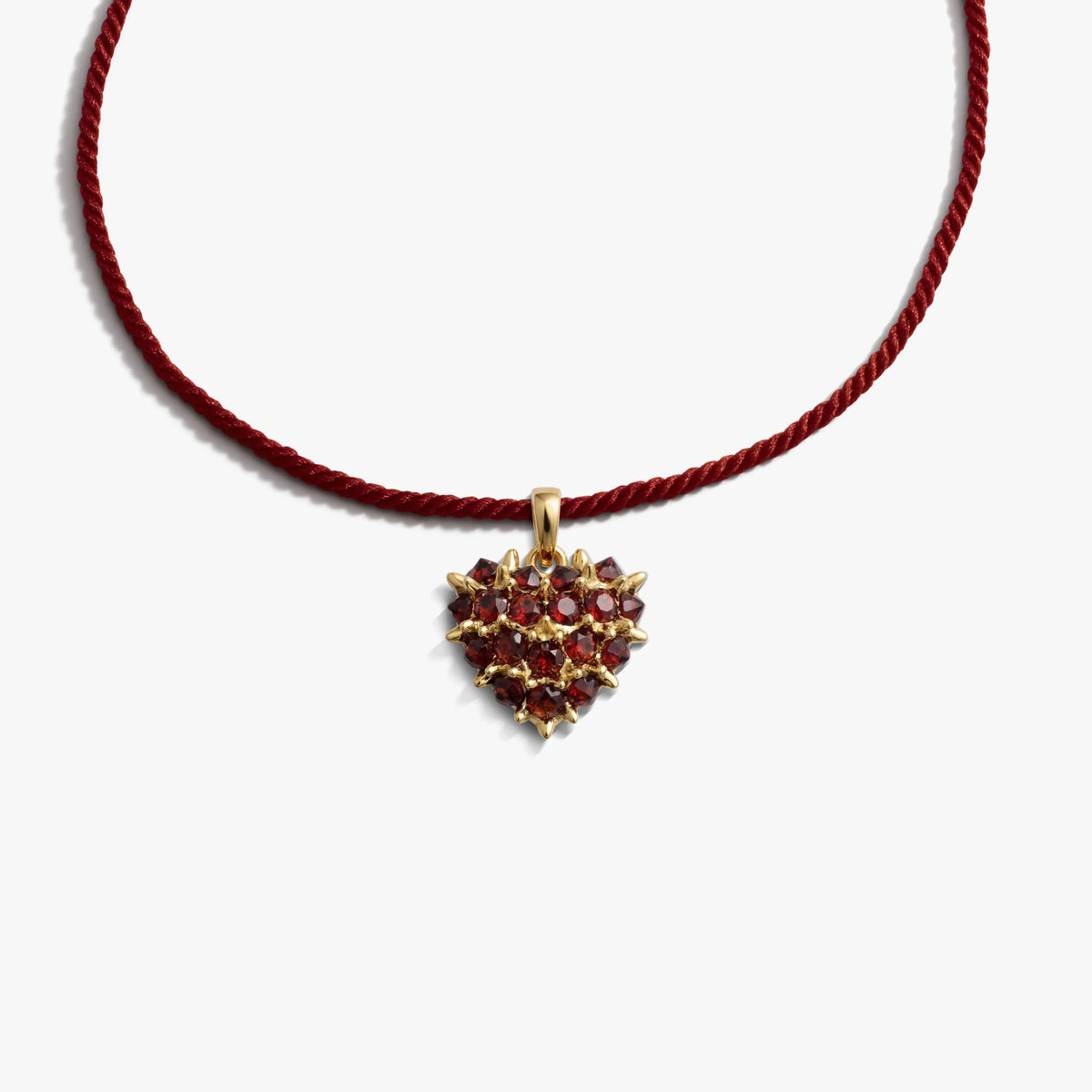 Bleeding Heart Cord Necklace