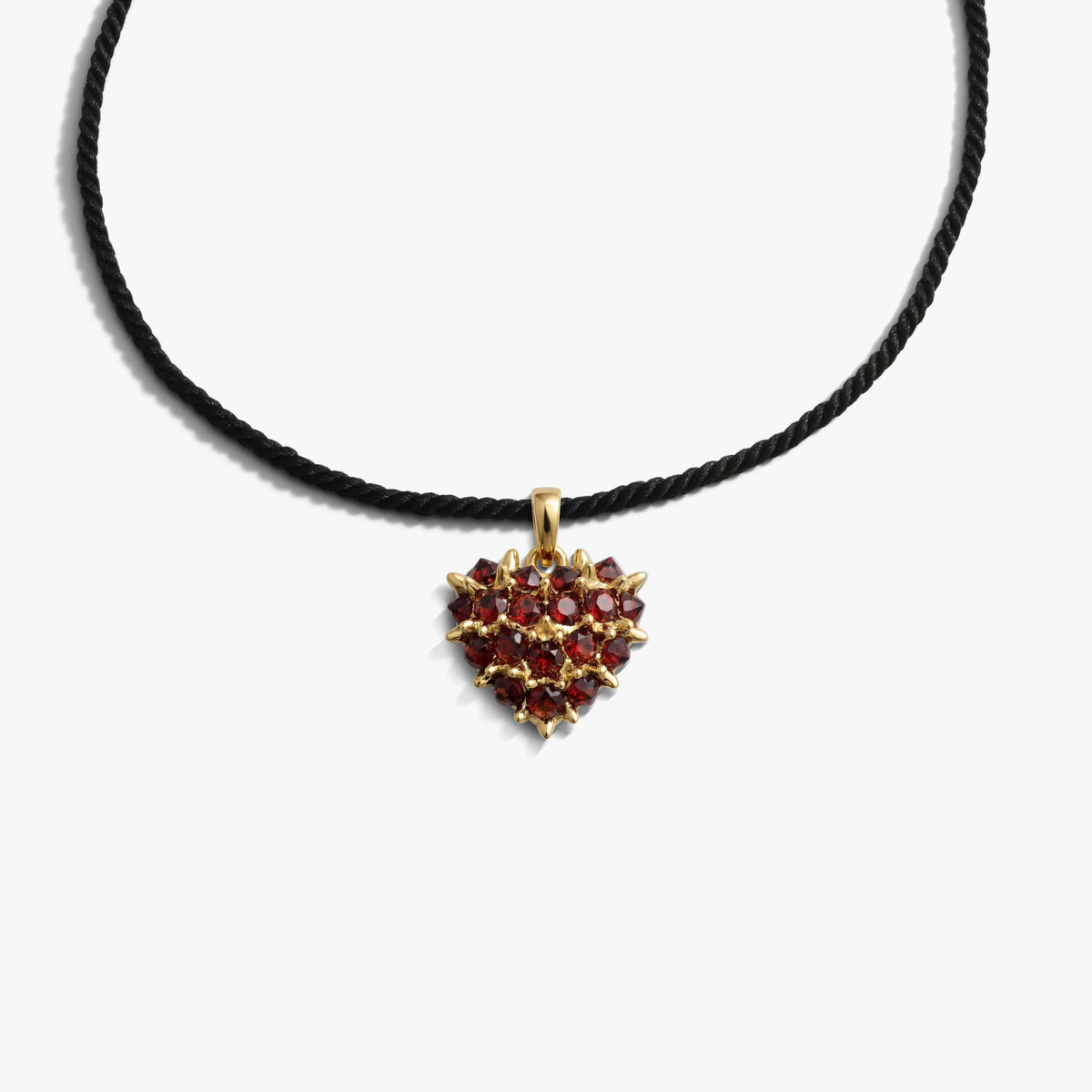 Bleeding Heart Cord Necklace