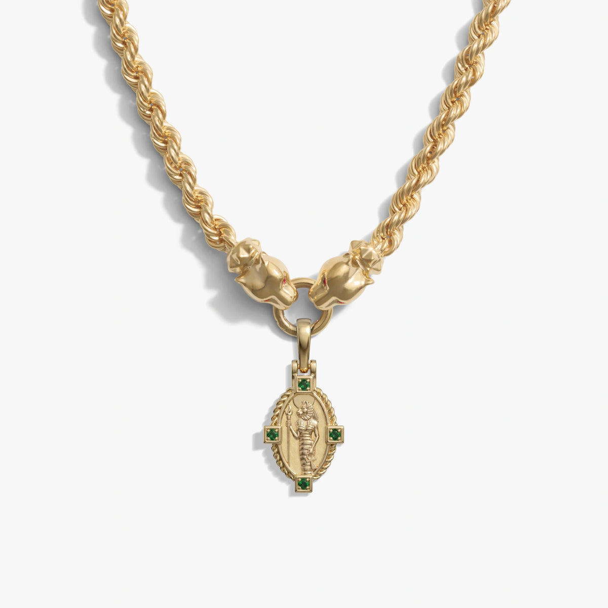 Sekhmet & Bastet Charm Necklace