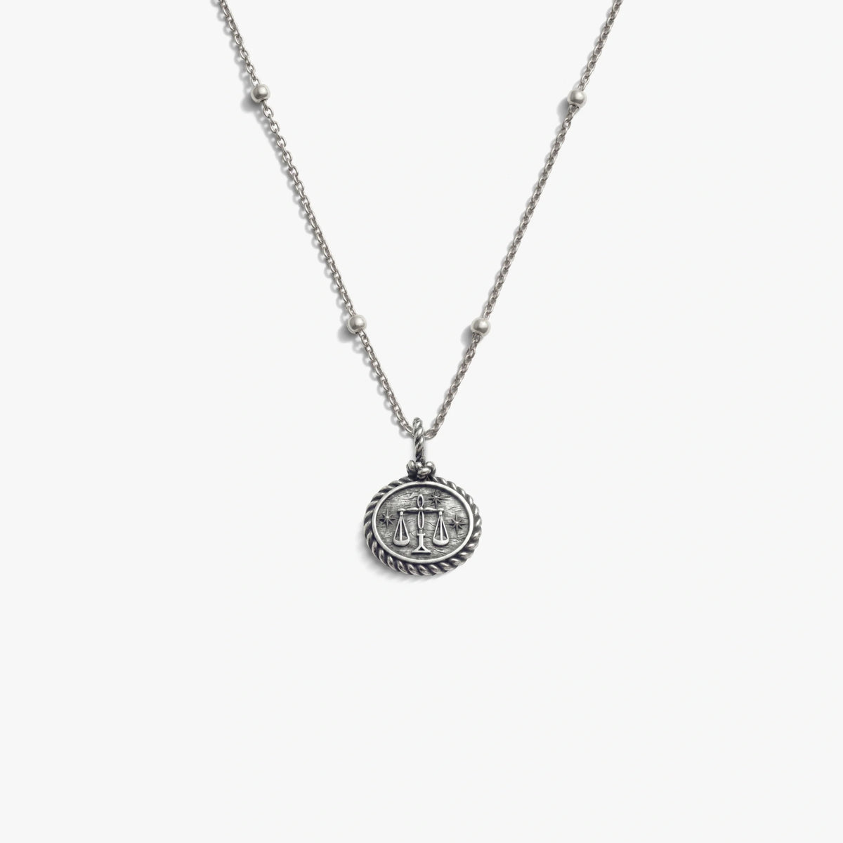 Libra Mini Gemstone Necklace