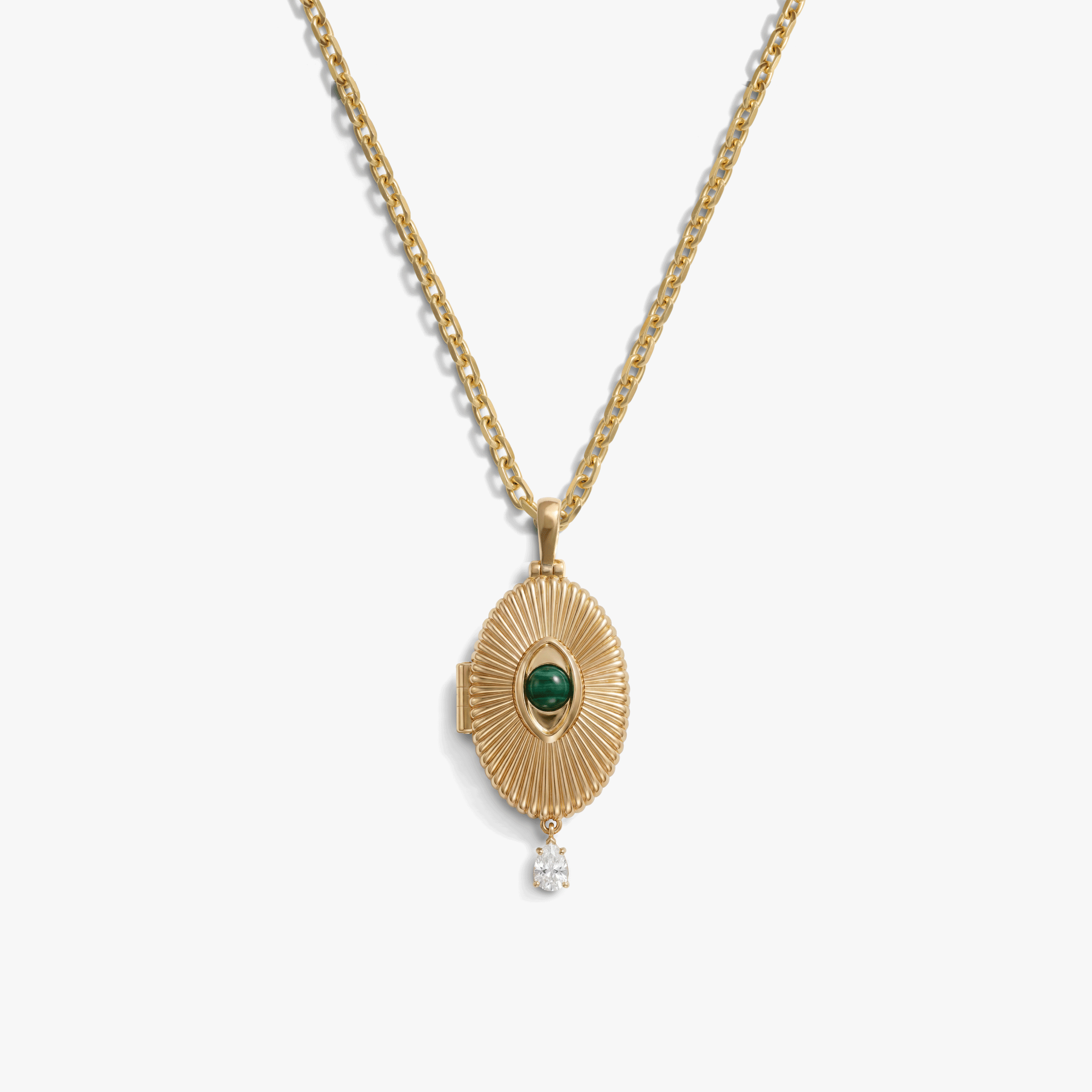 Lover's Eye Locket Necklace