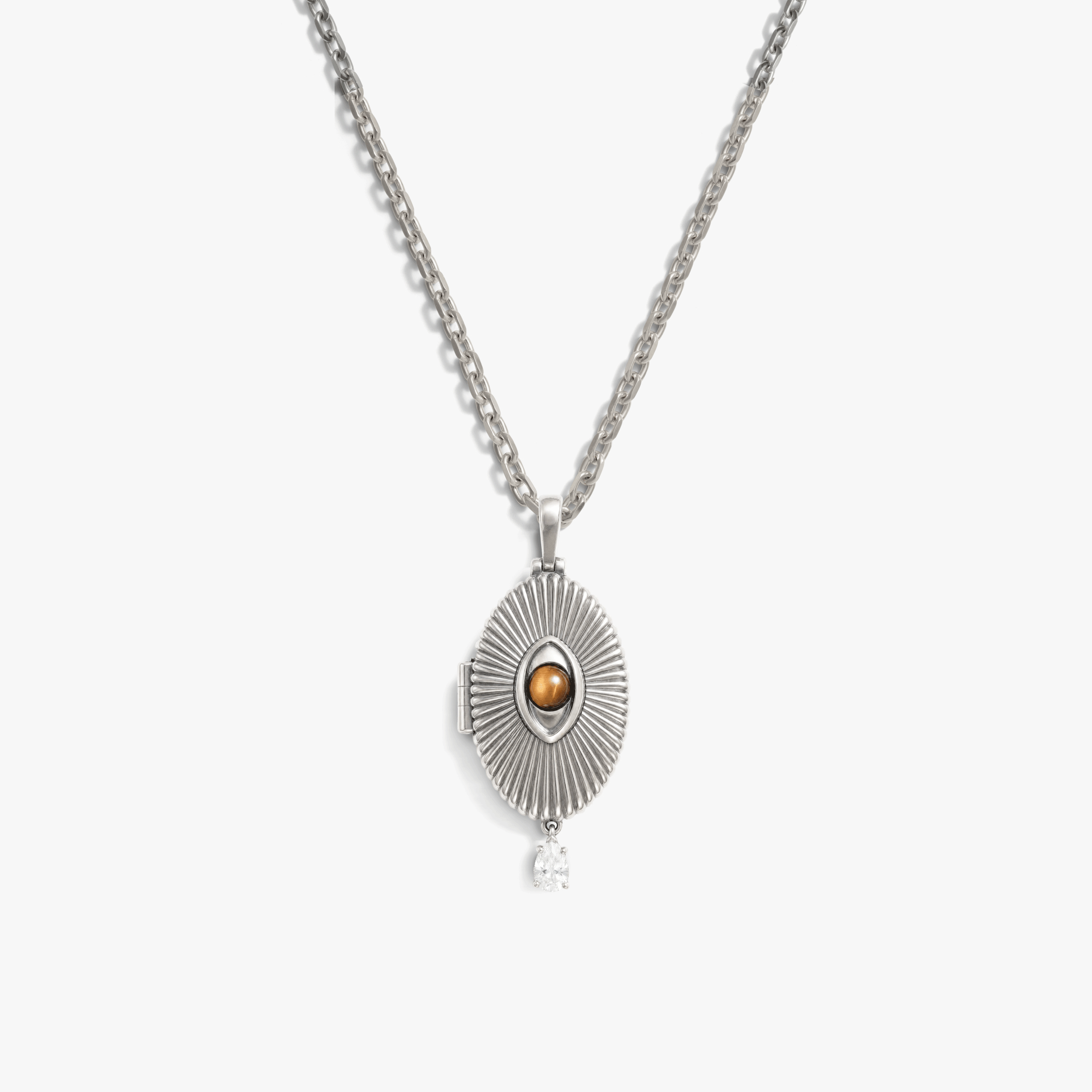 Lover's Eye Locket Necklace