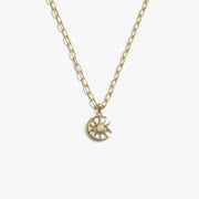 Cosmic Moon Eye Necklace