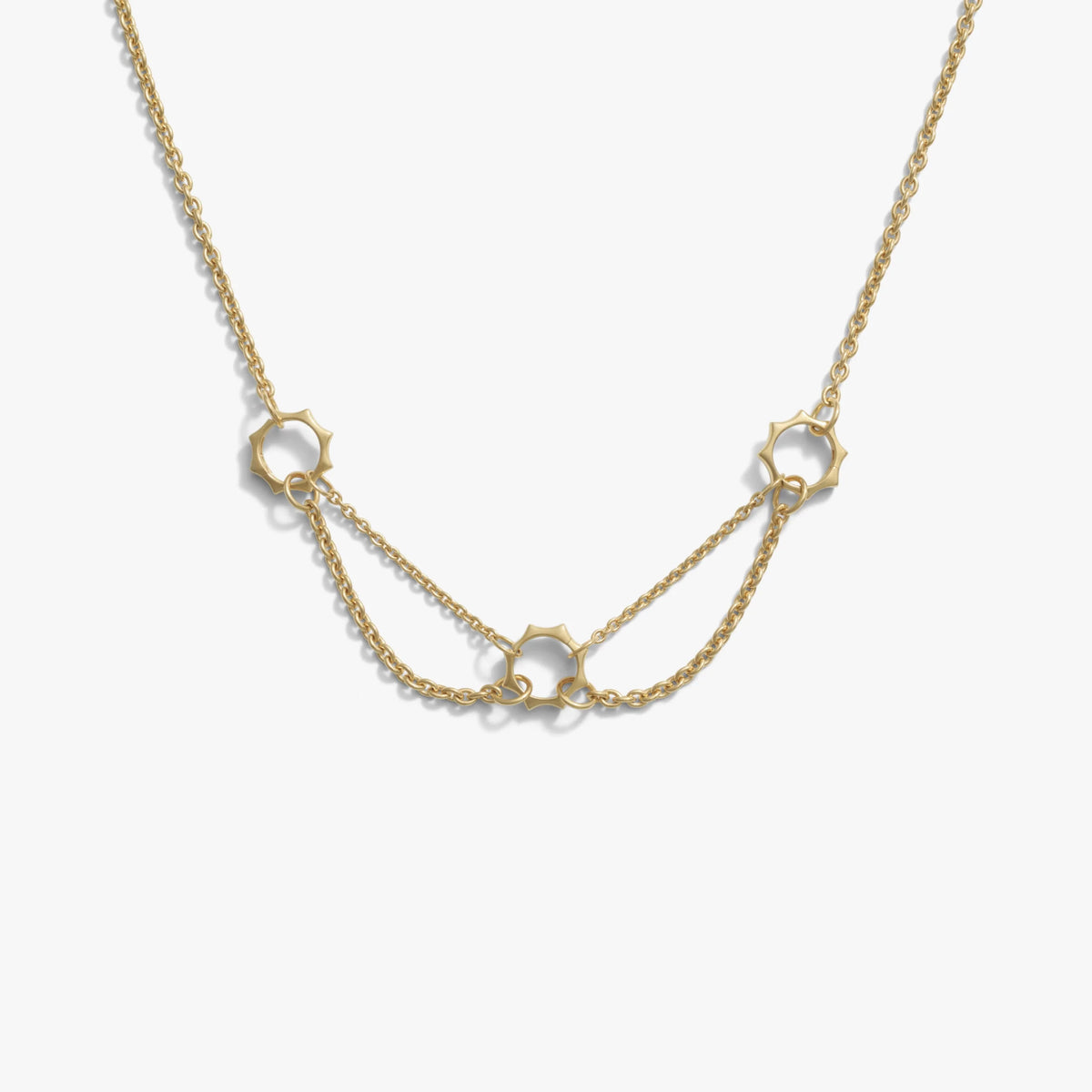 Thorned 3-charm Collector Necklace