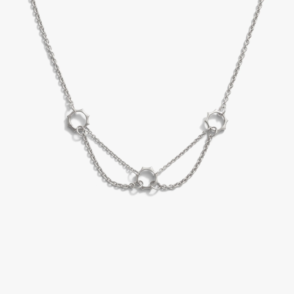 Thorned 3-charm Collector Necklace