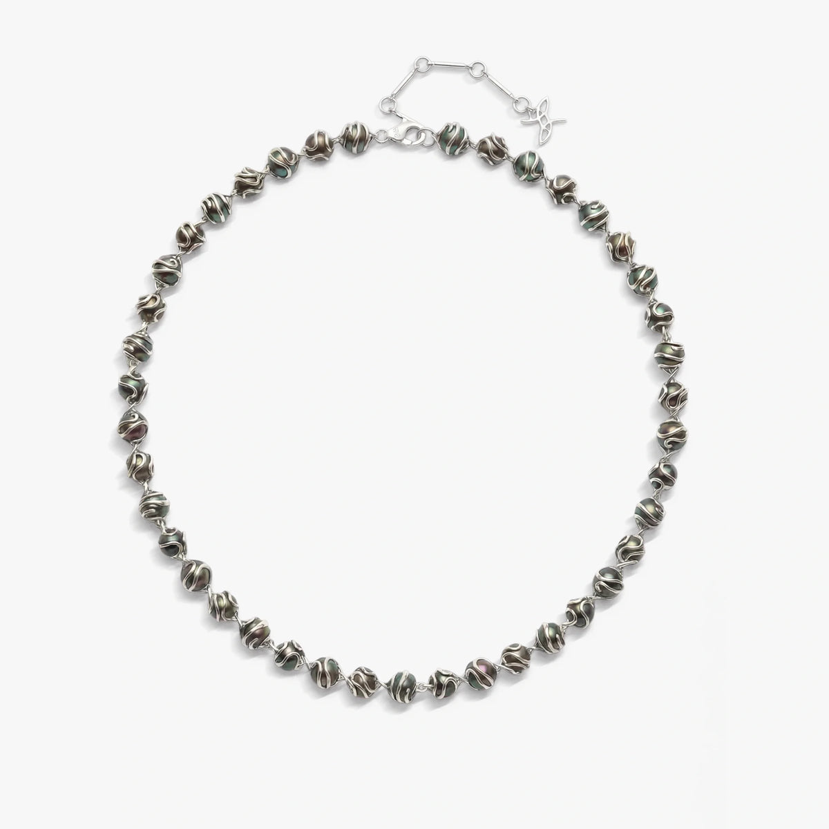 Damselfly Caged Pearl Necklace