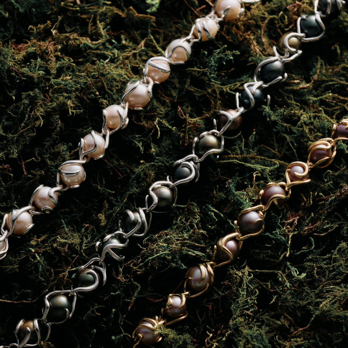 Damselfly Caged Pearl Necklace
