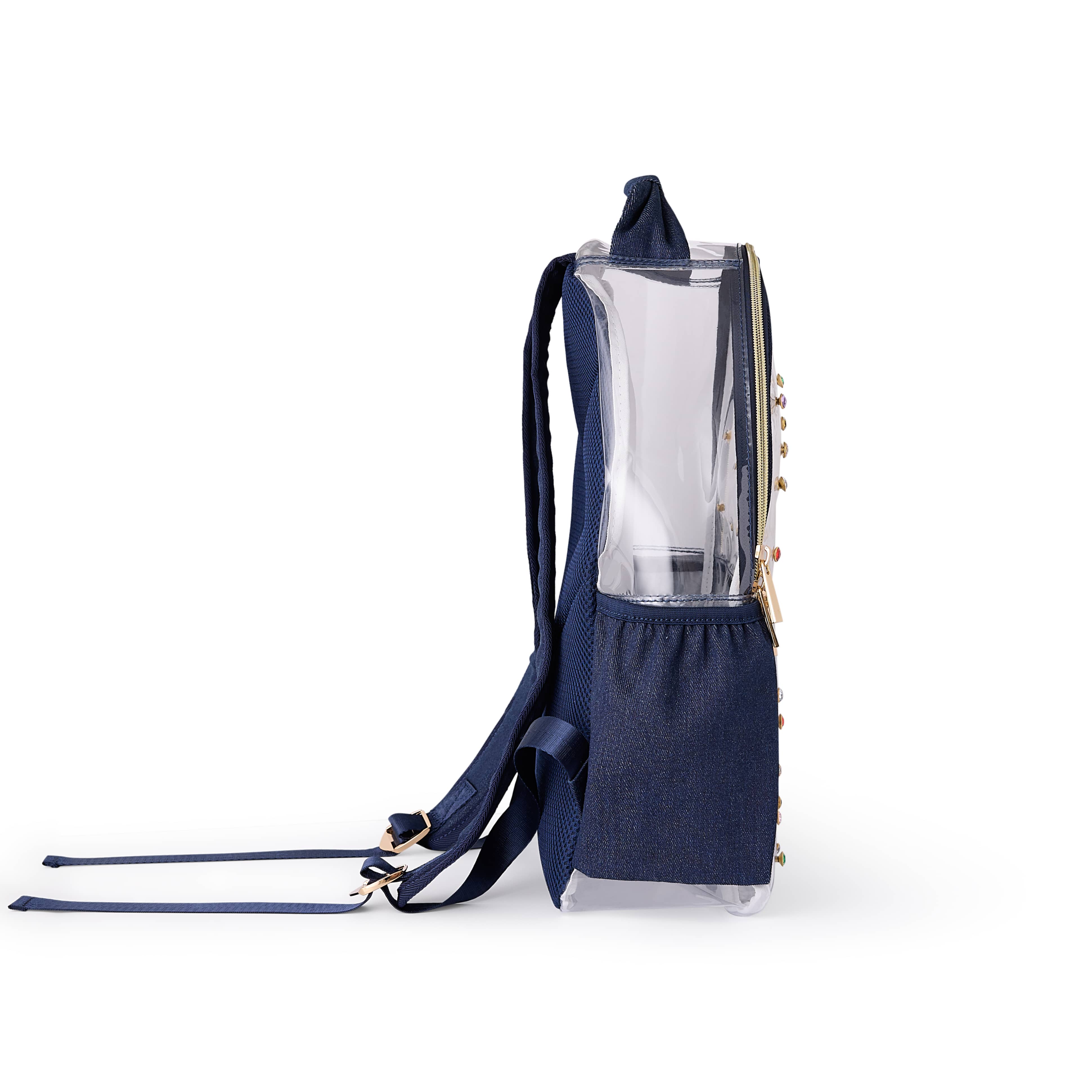 Denim And Gems Clear Backpack