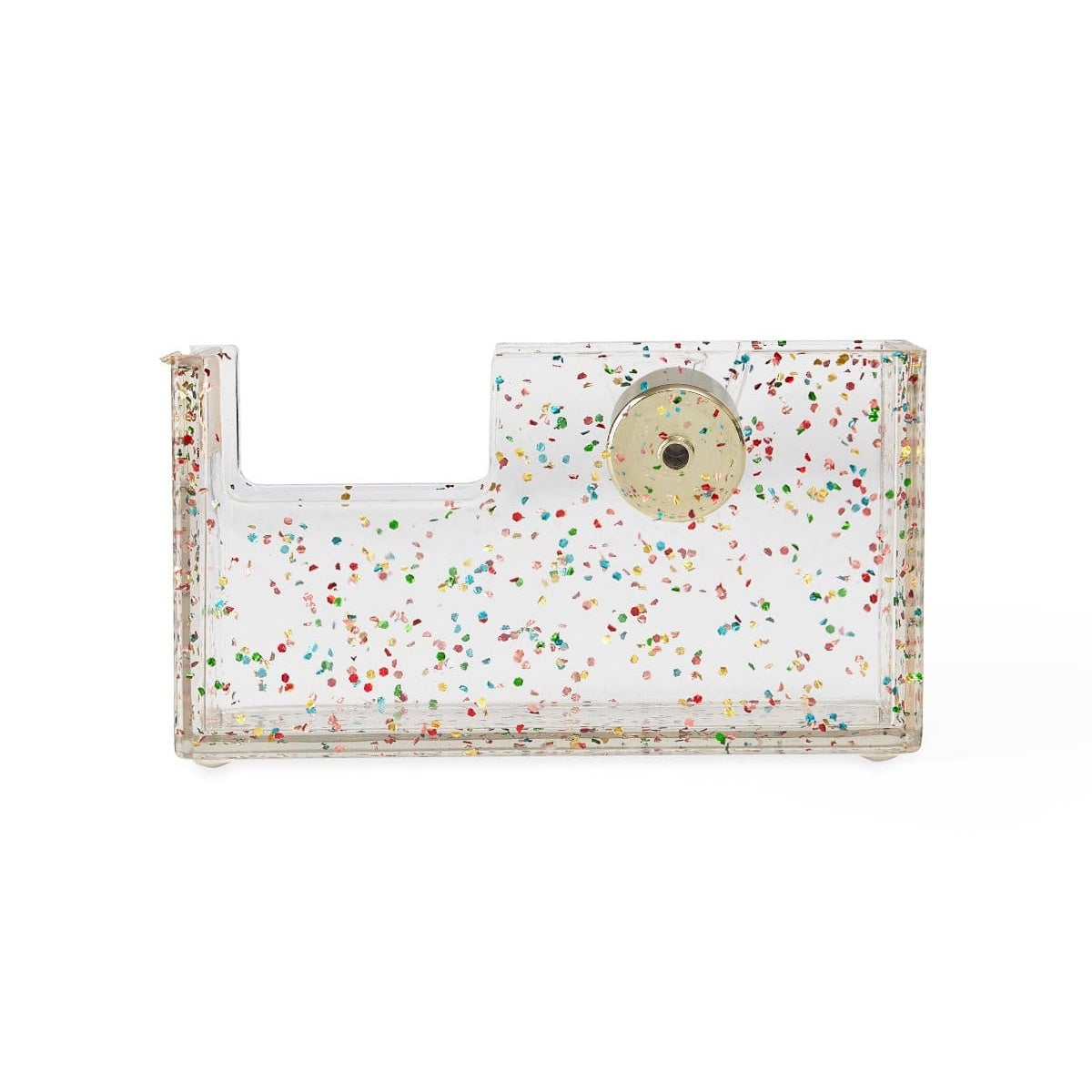 Confetti Injected Acrylic Tape Dispenser