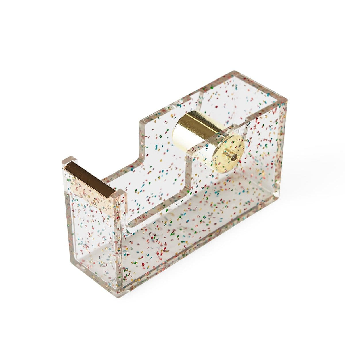 Confetti Injected Acrylic Tape Dispenser