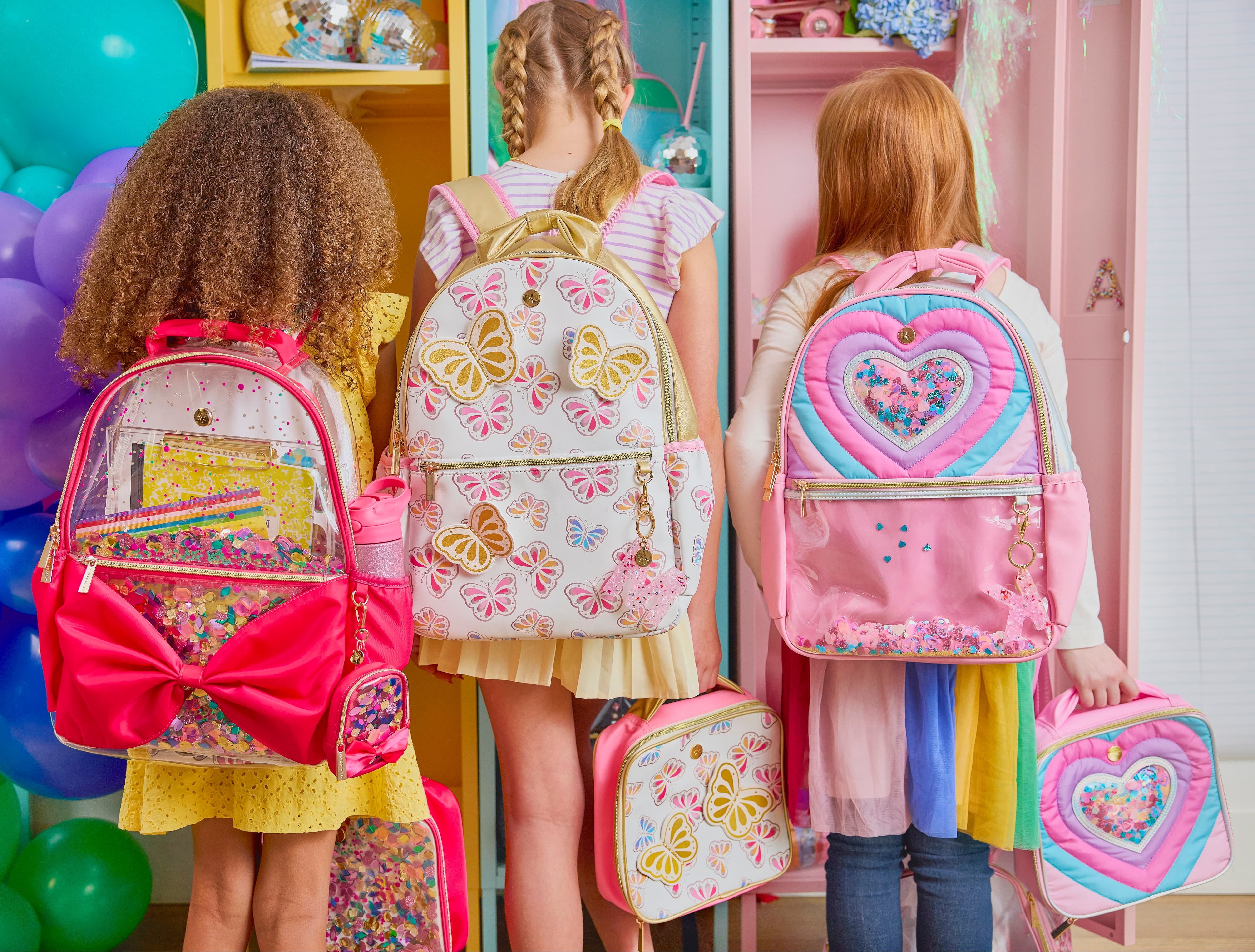 Gold Butterfly Backpack With Tuckaway Wings