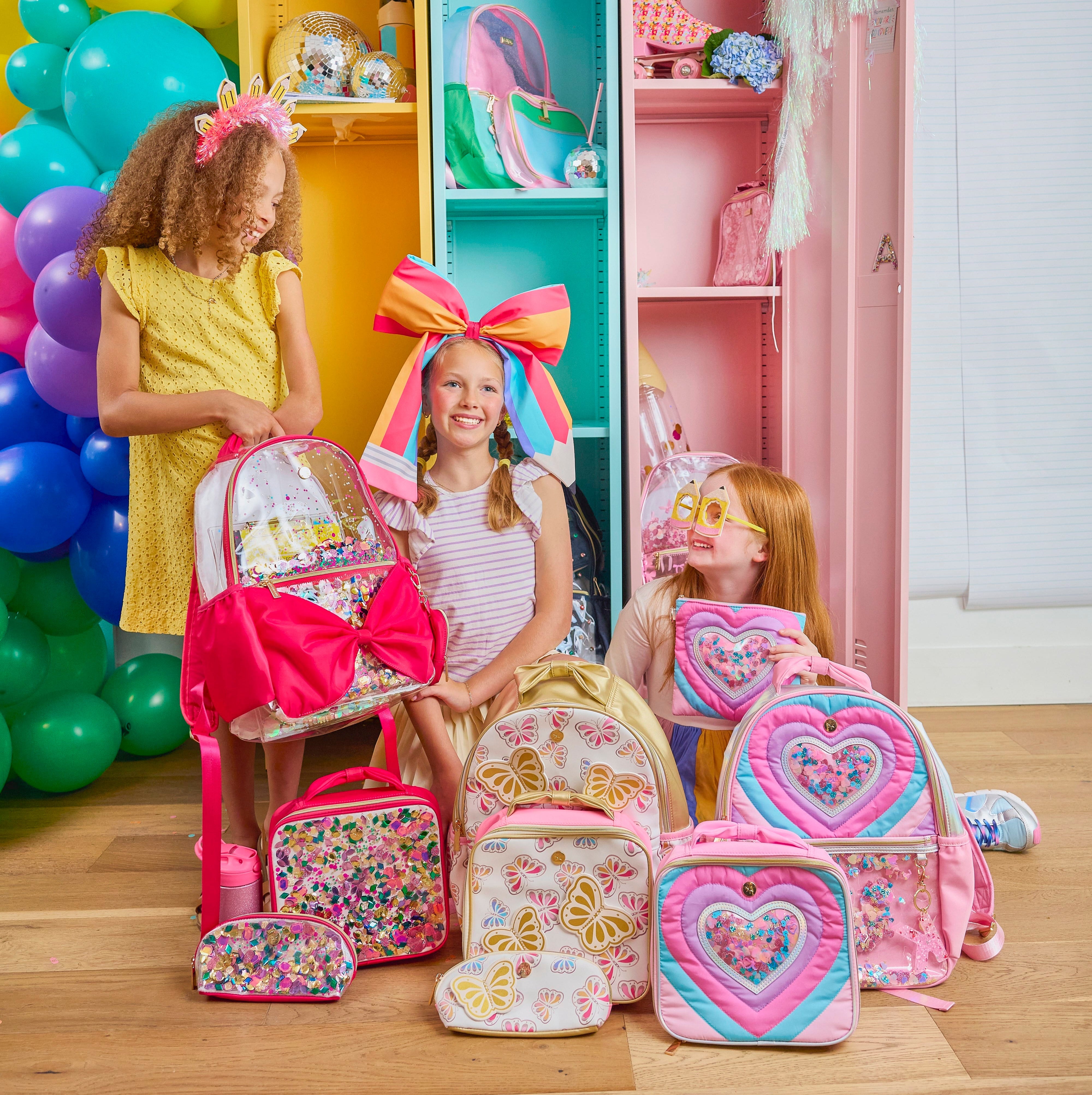 Gold Butterfly Backpack With Tuckaway Wings