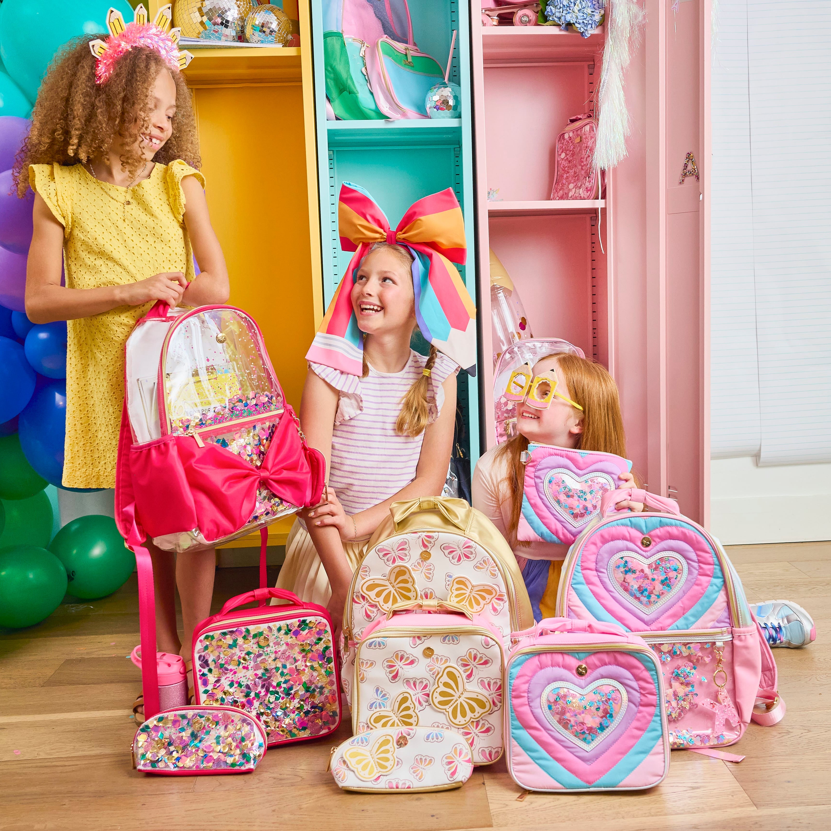 Gold Butterfly Backpack With Tuckaway Wings