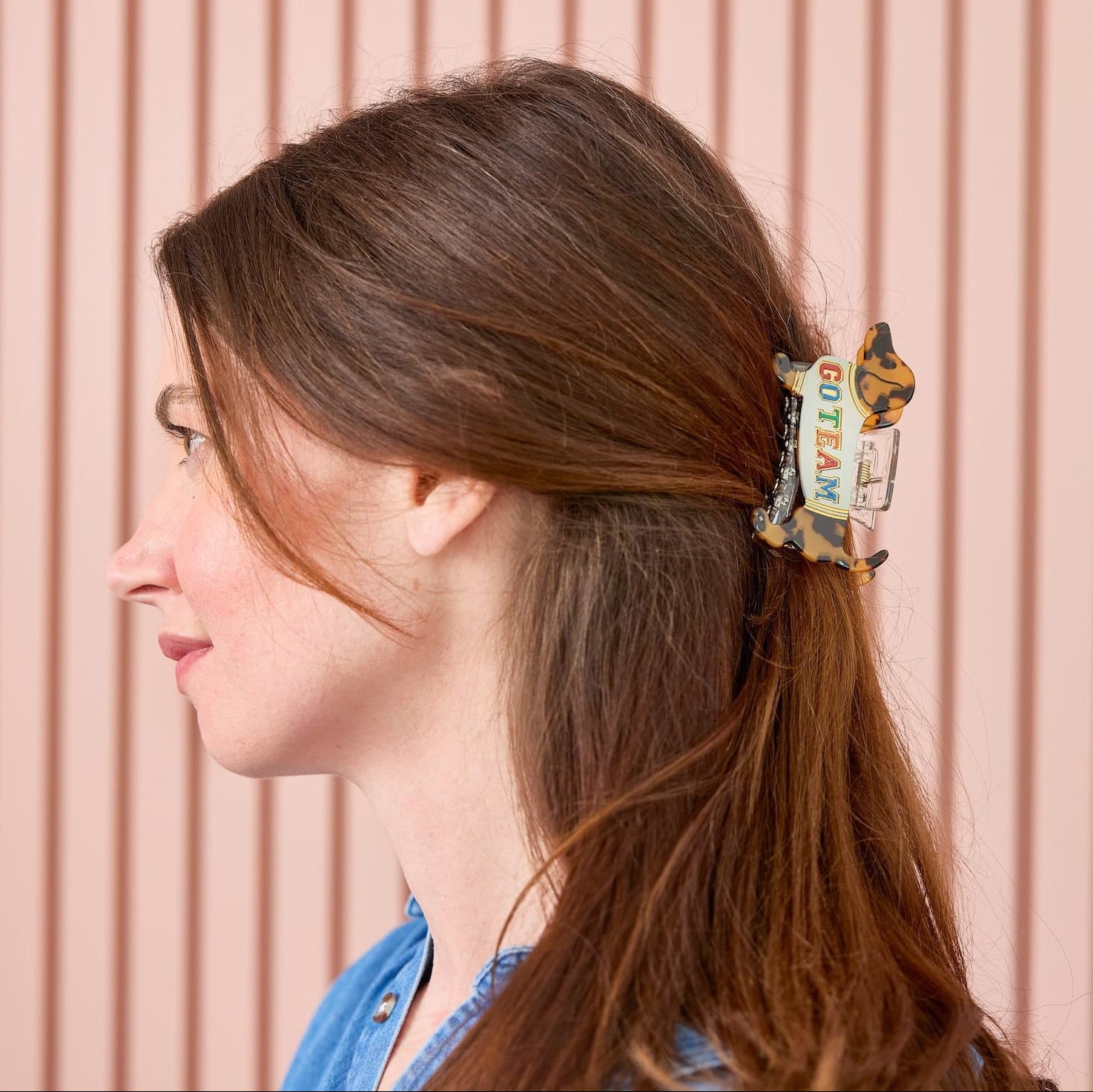 "tail-gate Time" Game Day Hair Claw Clip