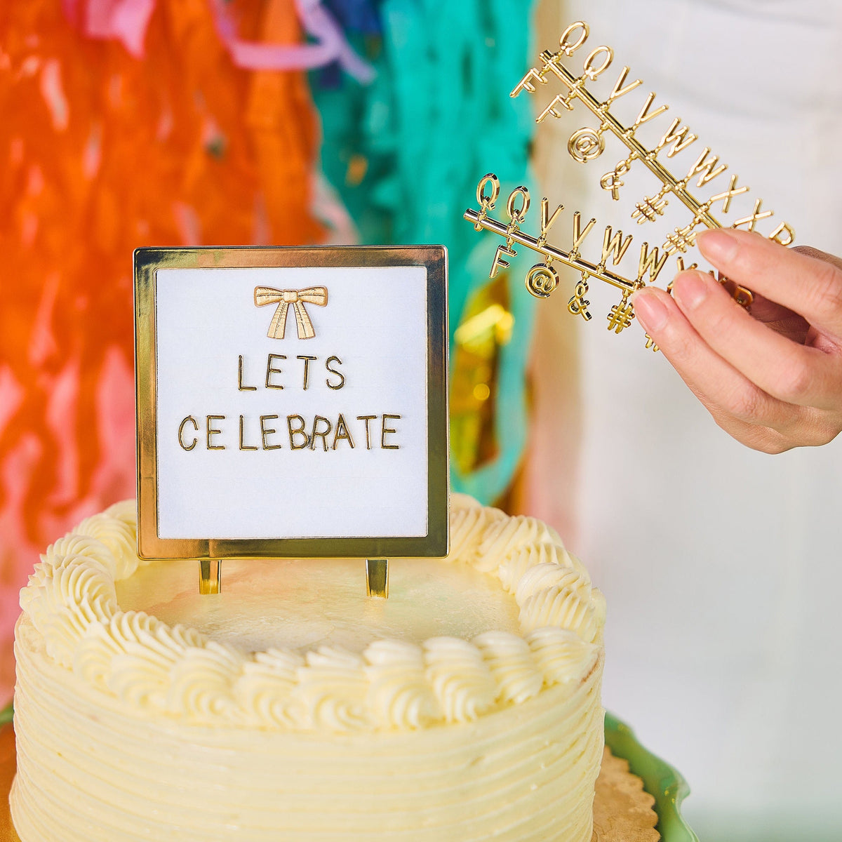 Lovely Little Letterboard Customizable Cake Topper (114 Characters)