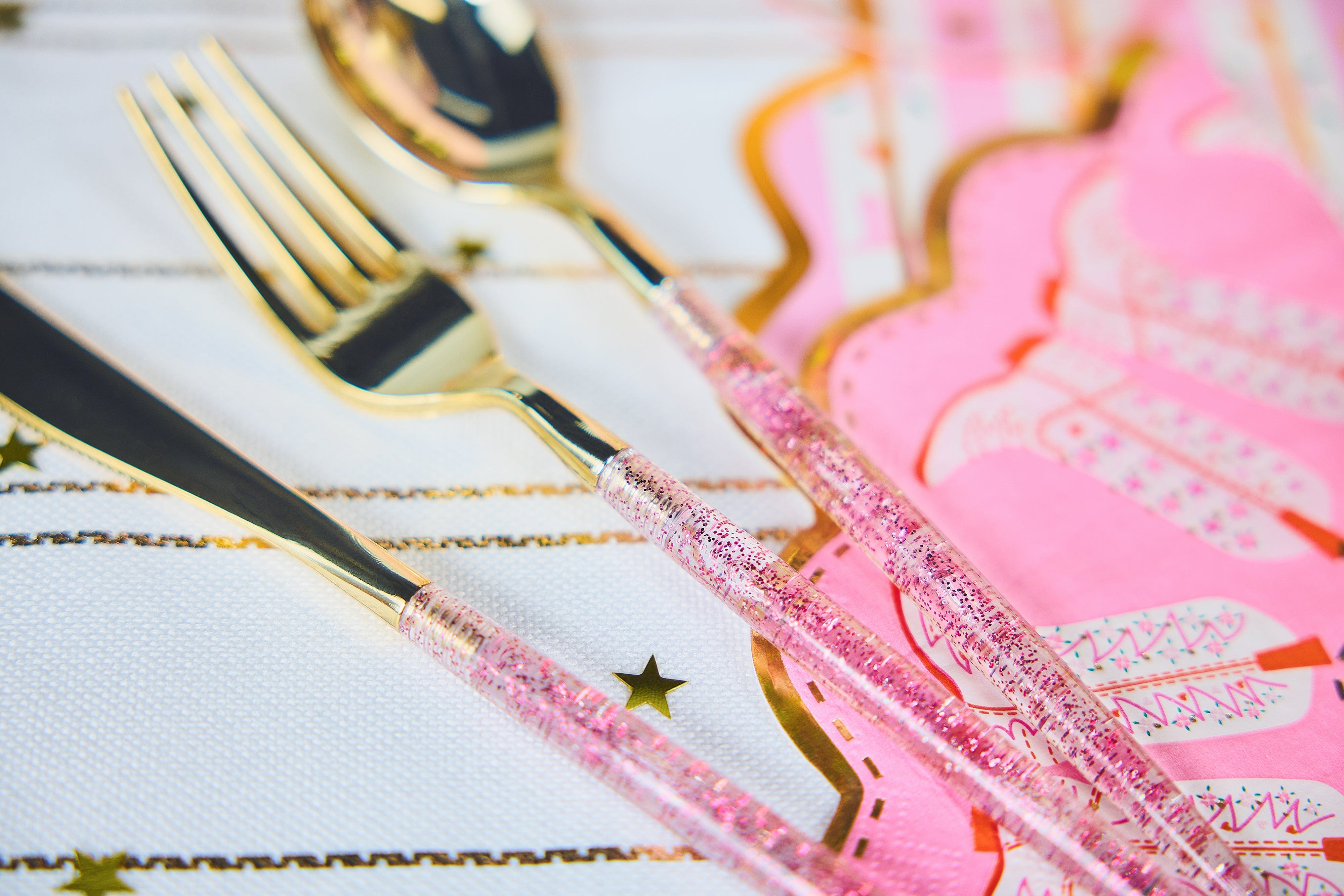 Glitter Utensil Set (30 Count)