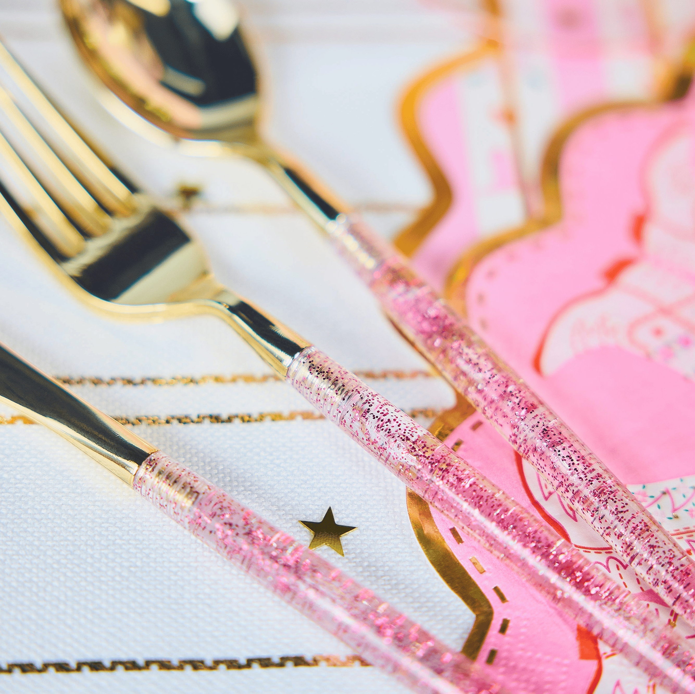 Glitter Utensil Set (30 Count)