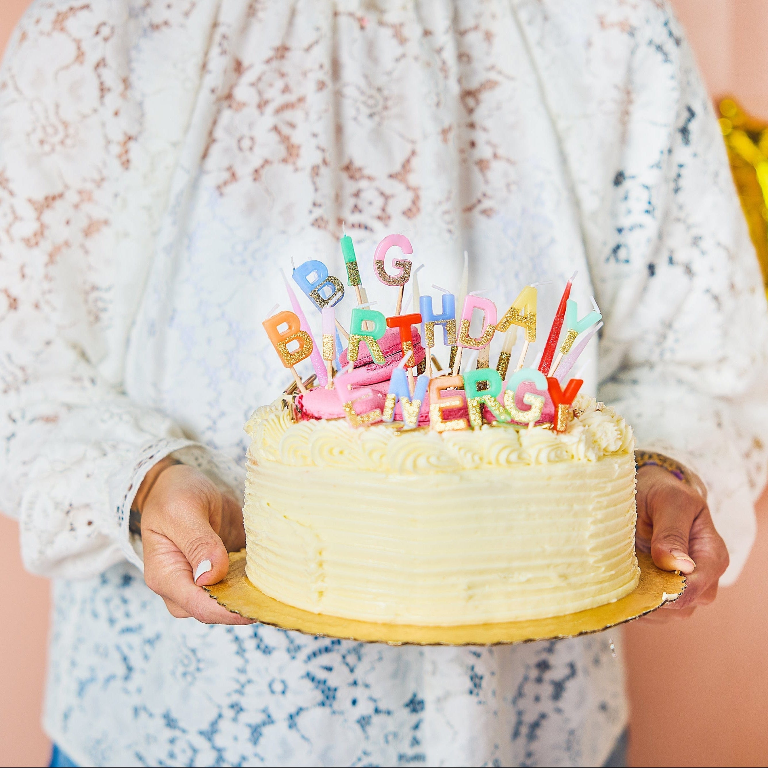 Big Birthday Energy Glitter Birthday Candle Set