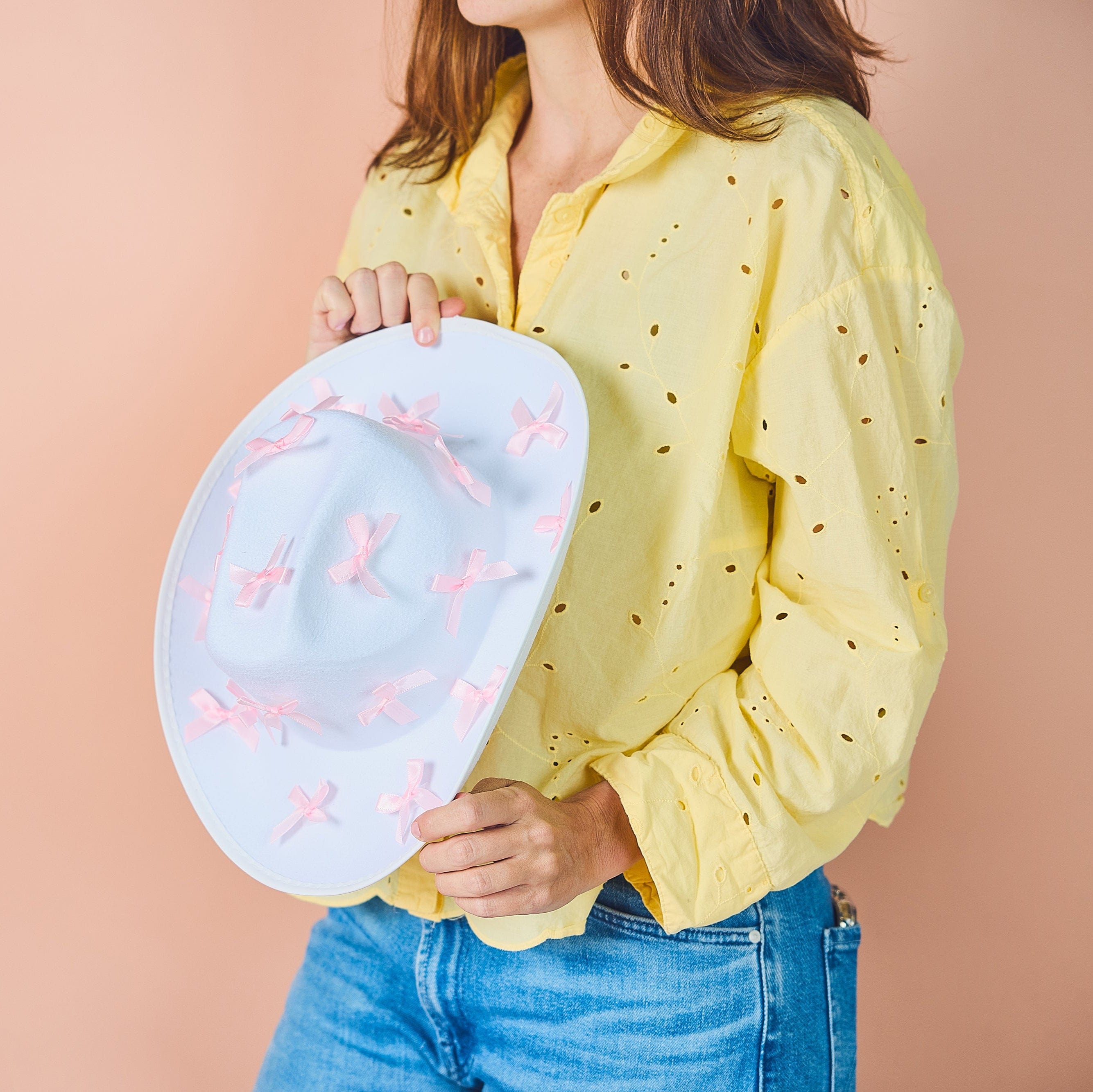 Howdy Darling Bow-detailed Cowboy Hat