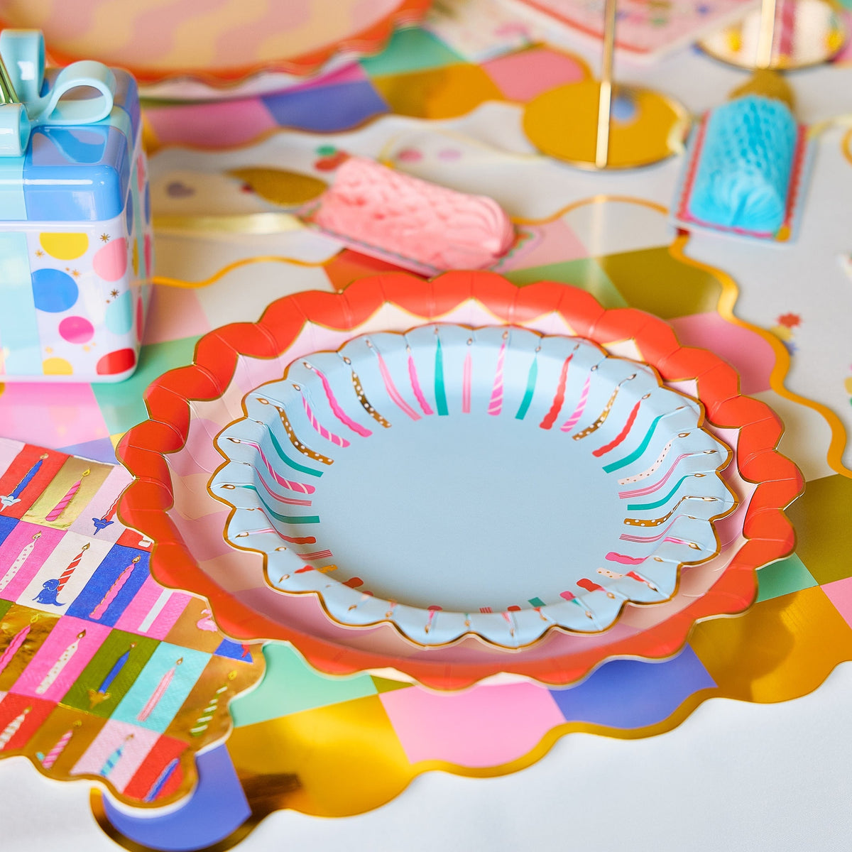 Birthday Candles Dessert Plates (10 Count)