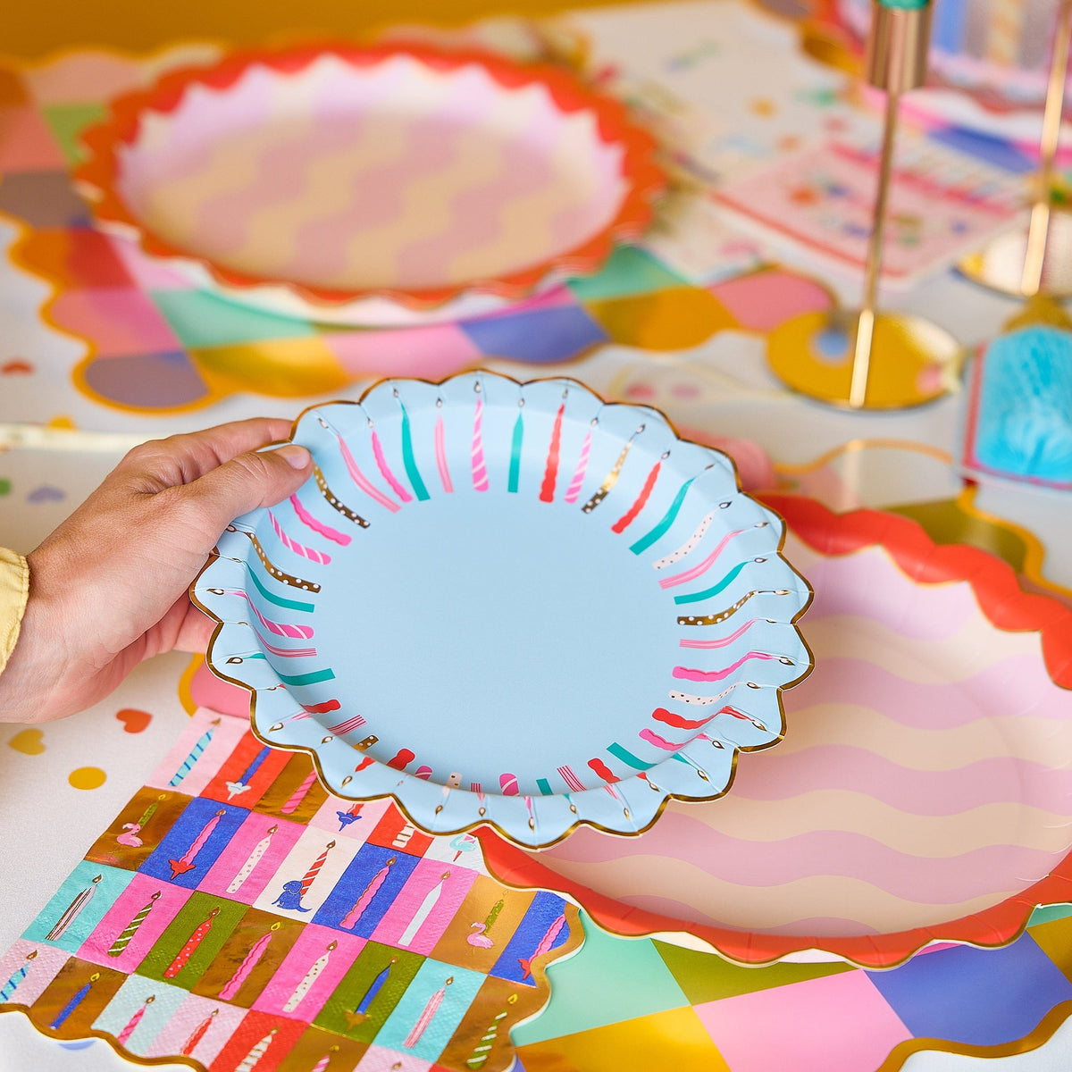 Birthday Candles Dessert Plates (10 Count)