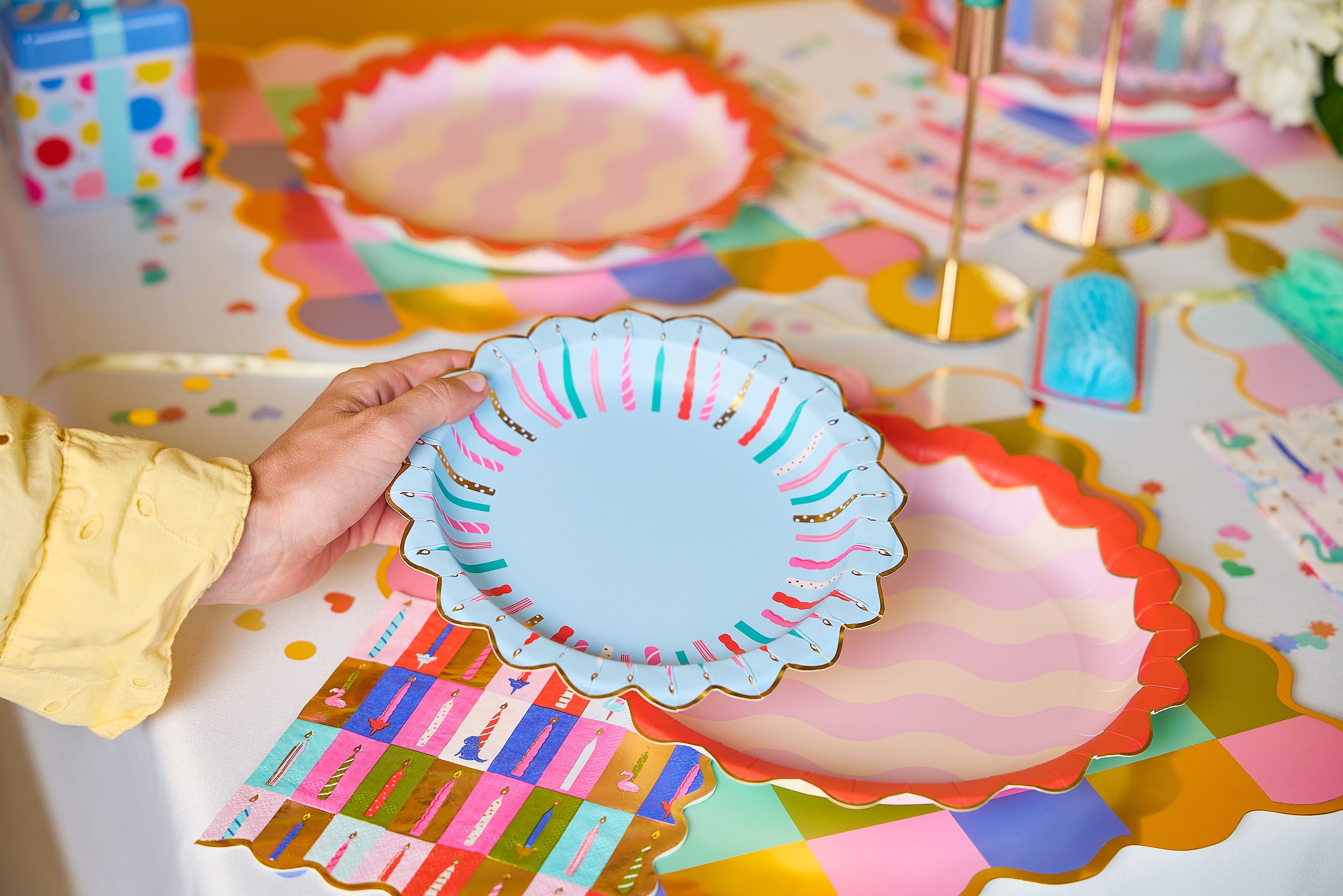 Birthday Candles Dessert Plates (10 Count)