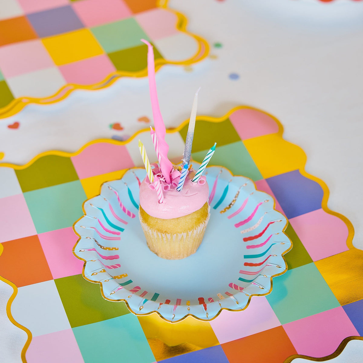 Birthday Candles Dessert Plates (10 Count)