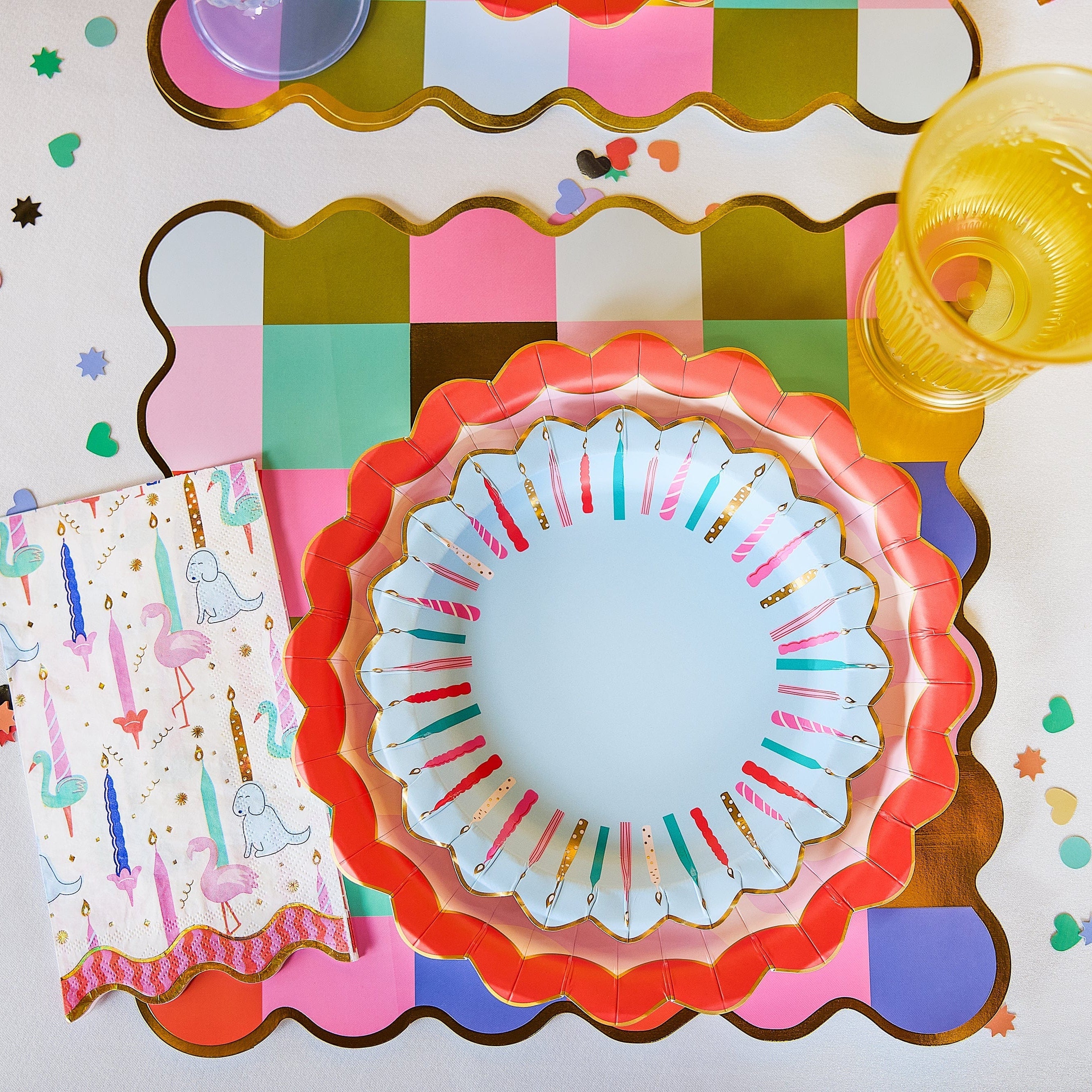 Birthday Candles Dessert Plates (10 Count)