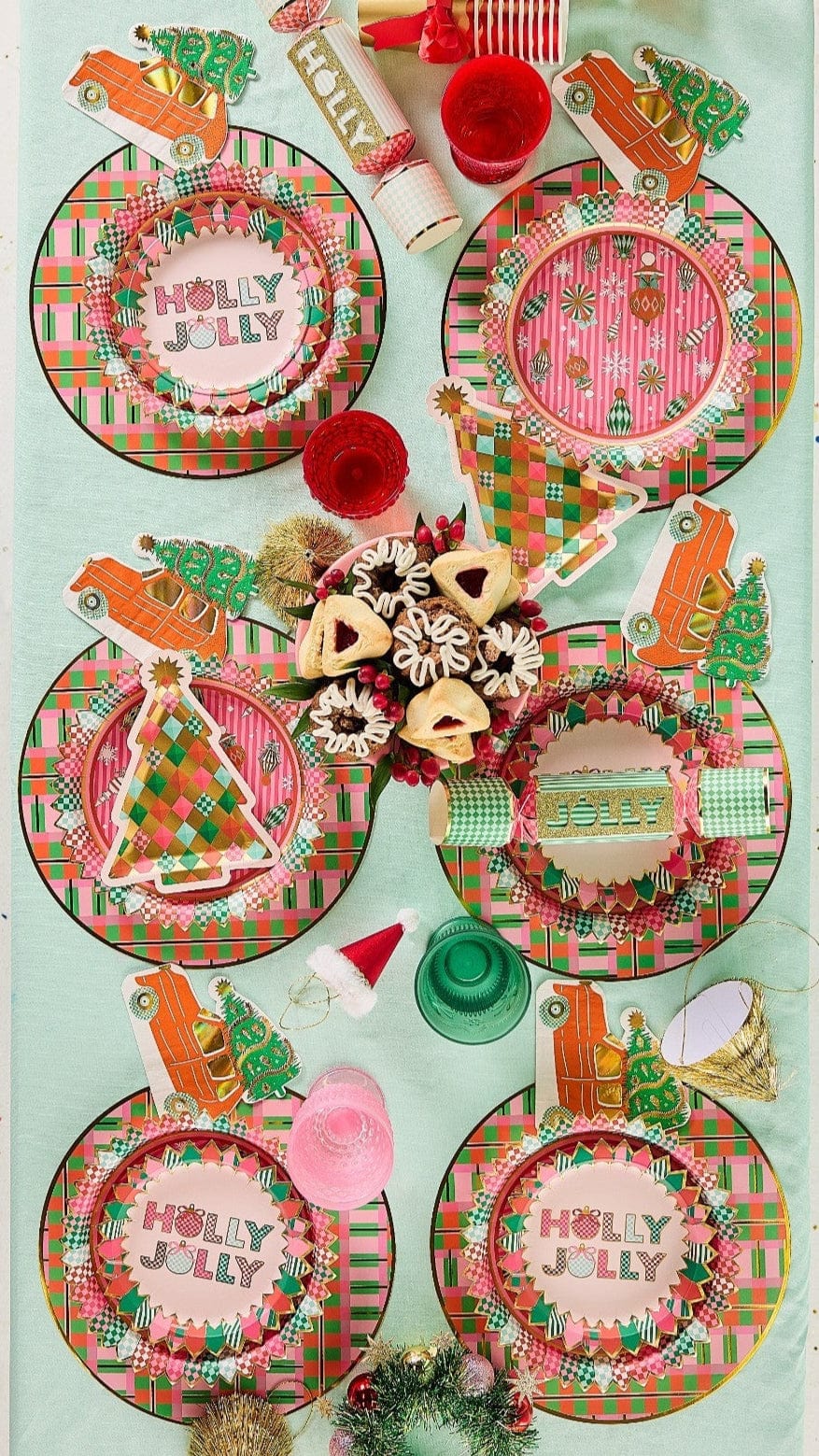 Christmas Plaid Holiday Placemats (10 Count)