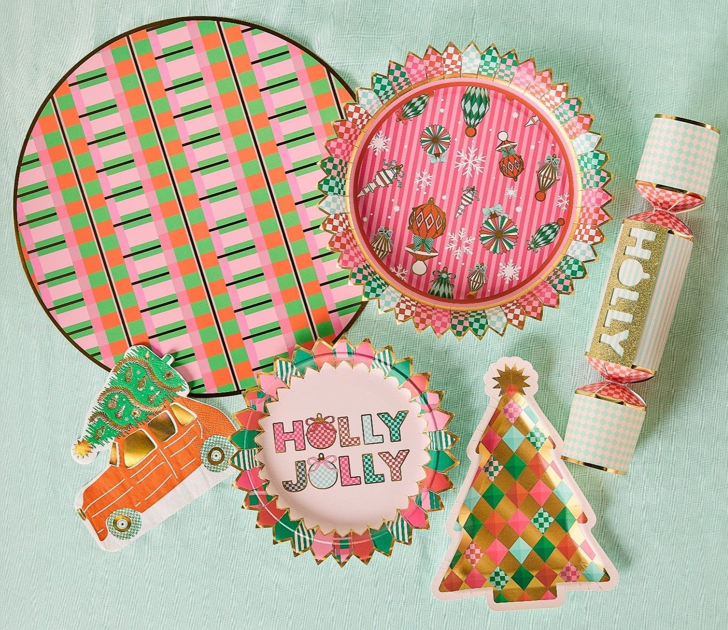 Holly Jolly Holiday Crackers (set Of 6)