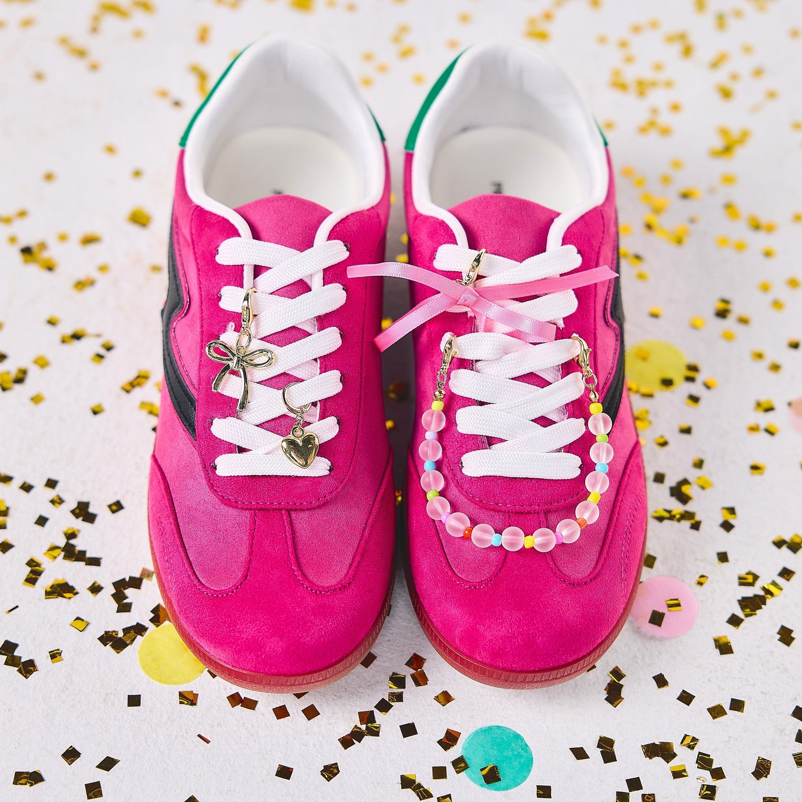 Shoe Charm Set - Beads, Charms & Bows