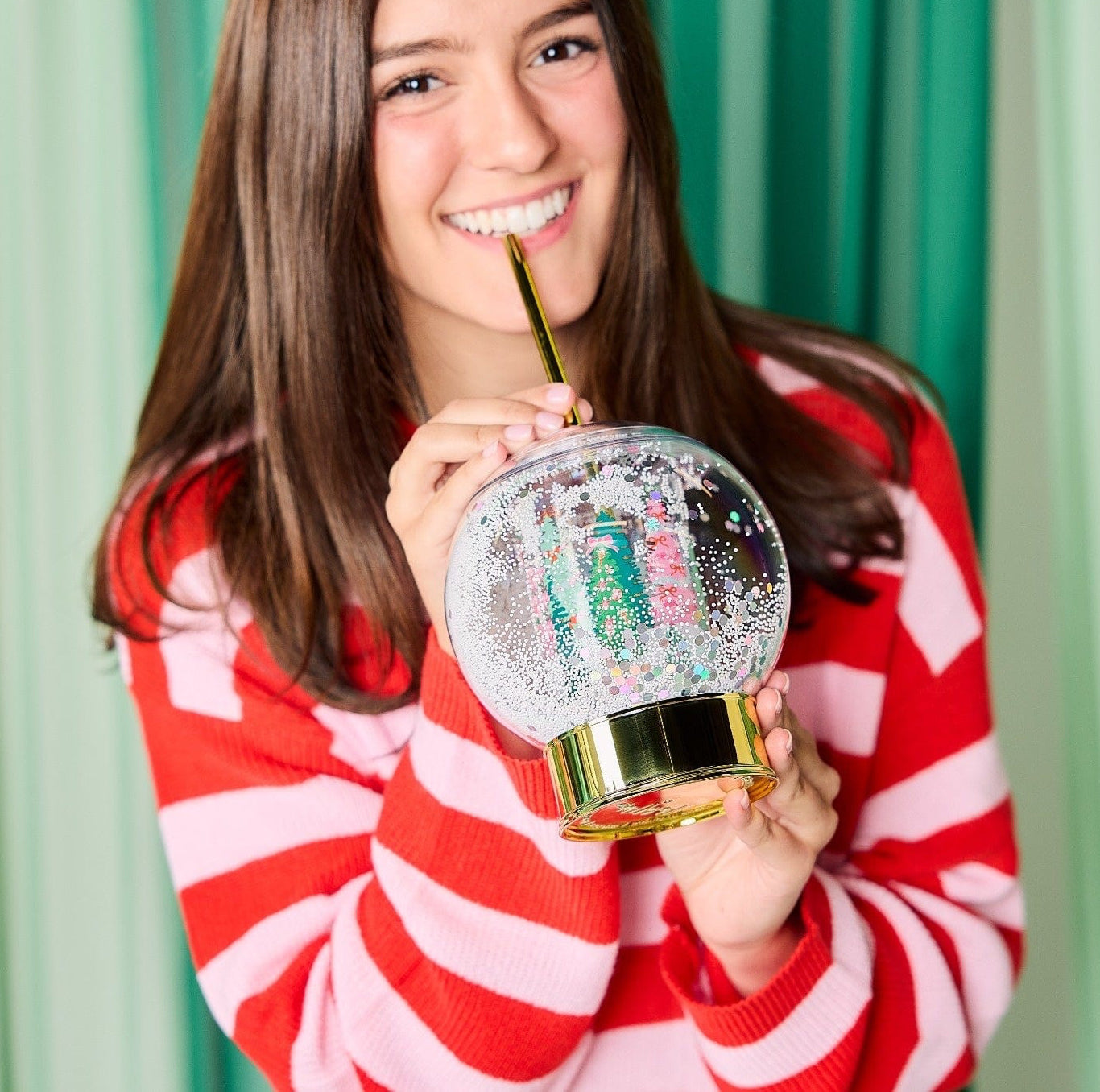 Holiday Snow Globe Sipper (christmas Cup)