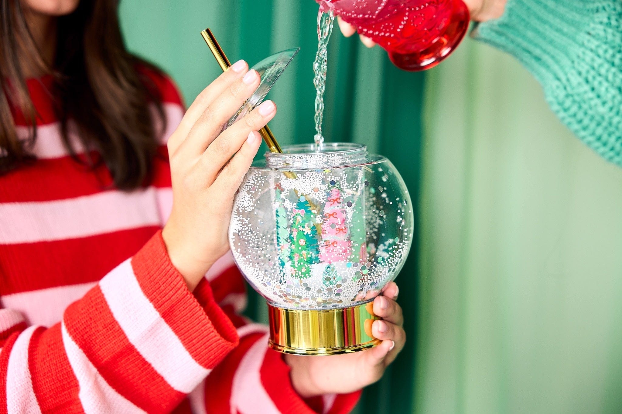 Holiday Snow Globe Sipper (christmas Cup)