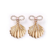 Shell Of A Time Bow Earrings