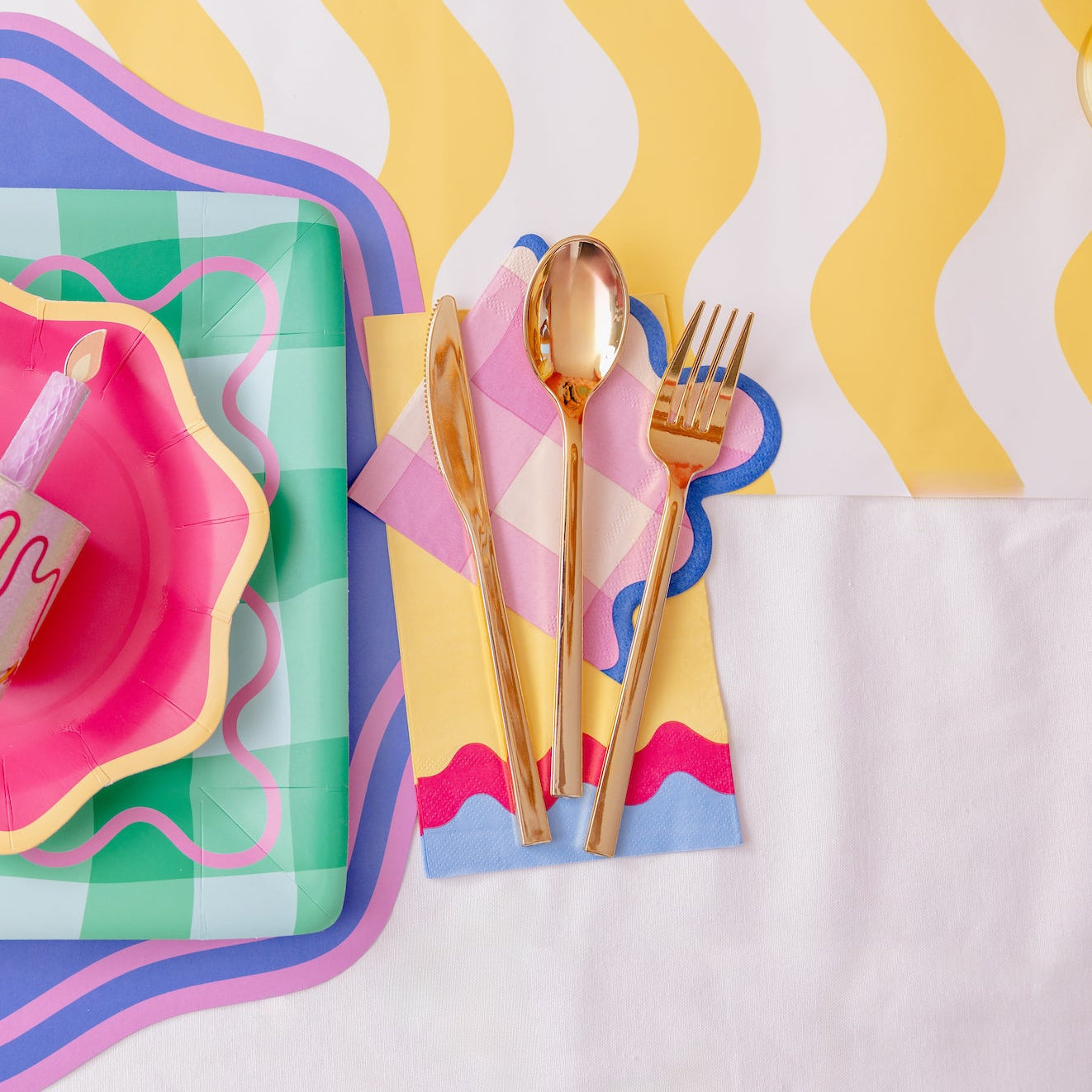 Gold Utensil Set (30 Ct)