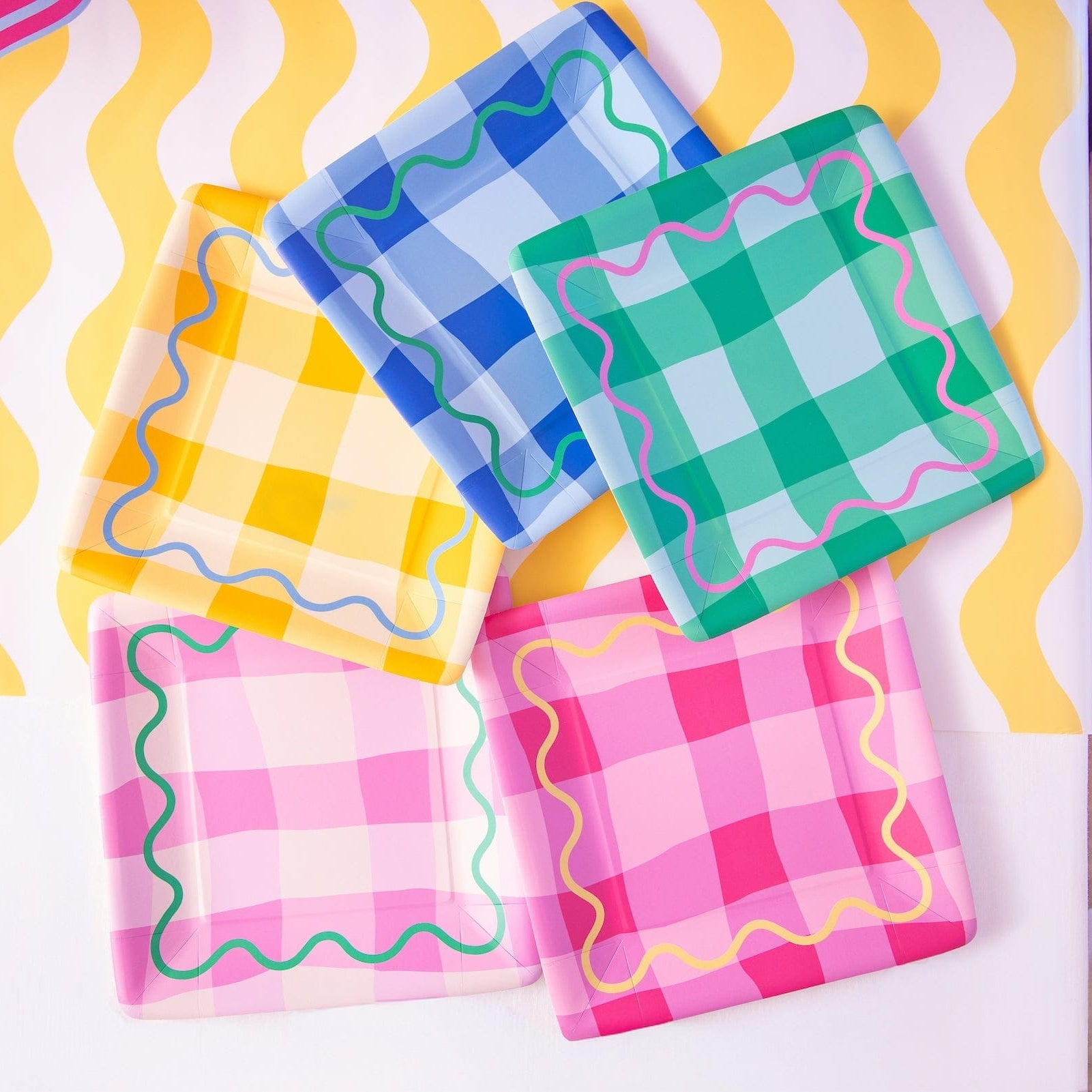 Colowave Gingham Dinner Plates (10 Ct)