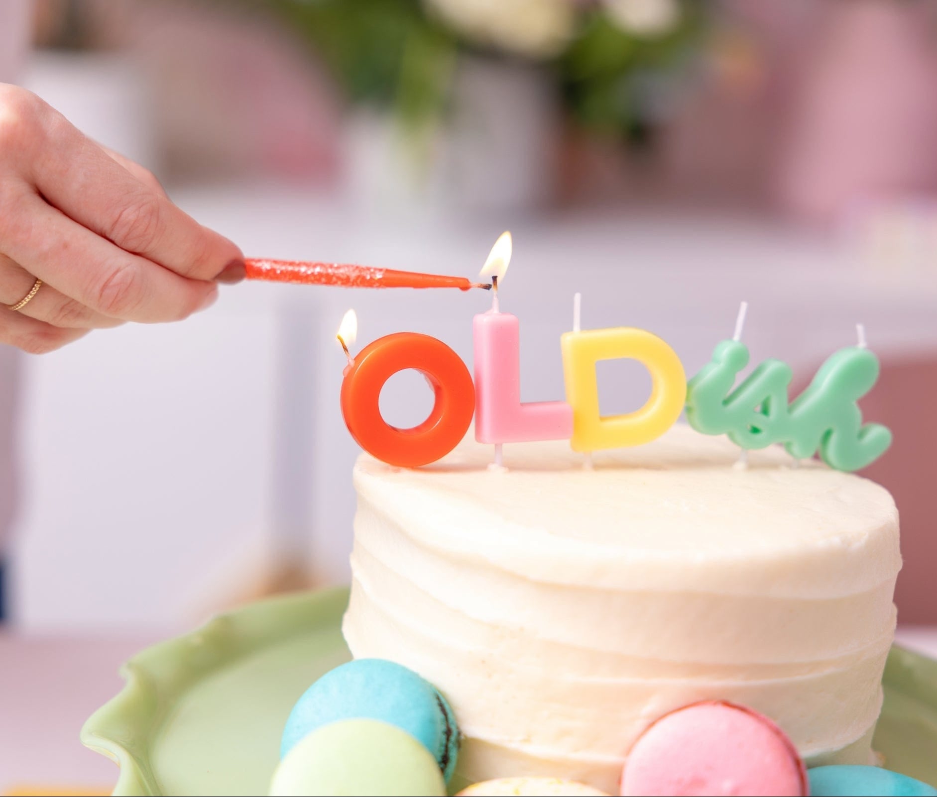 Oldish Birthday Candle