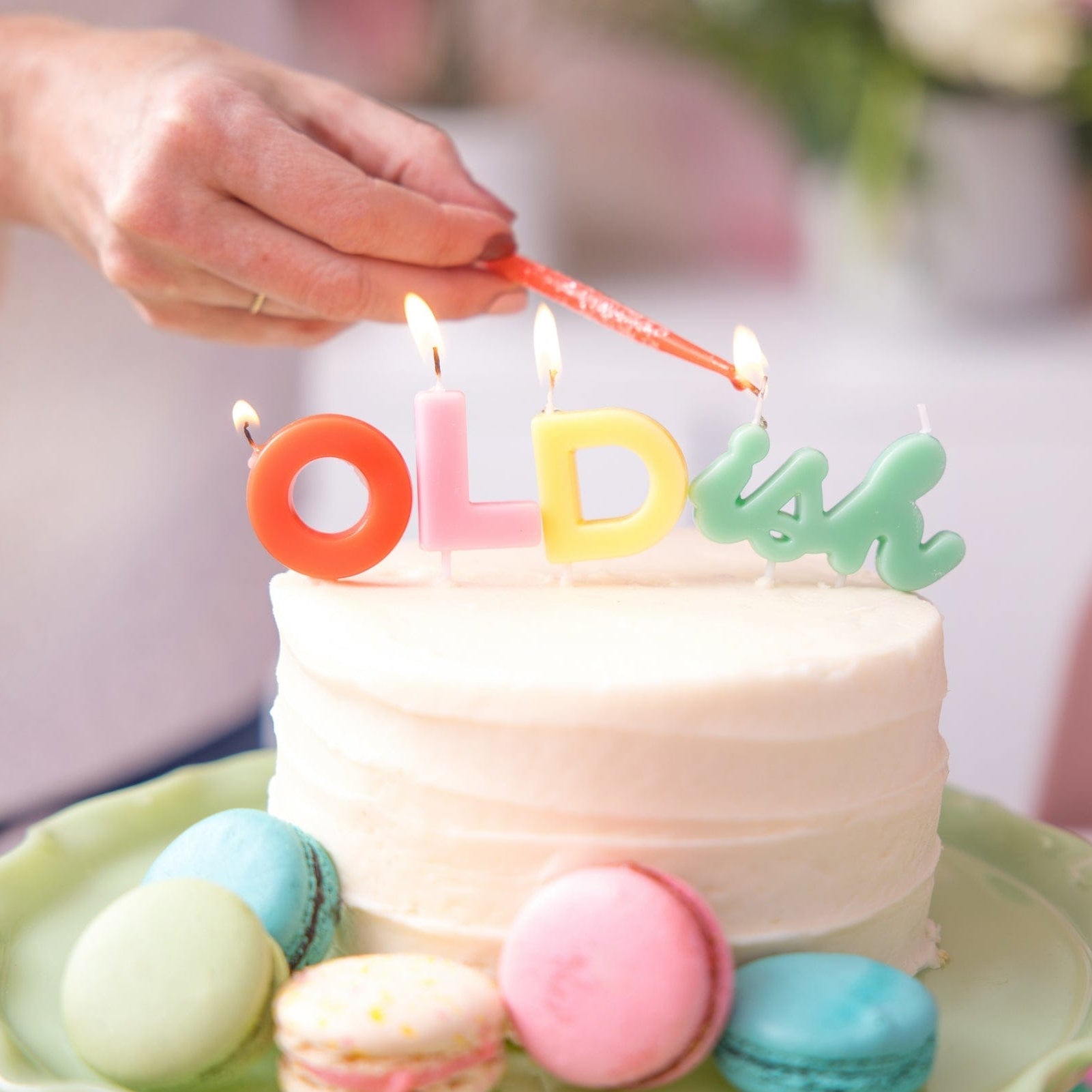 Oldish Birthday Candle