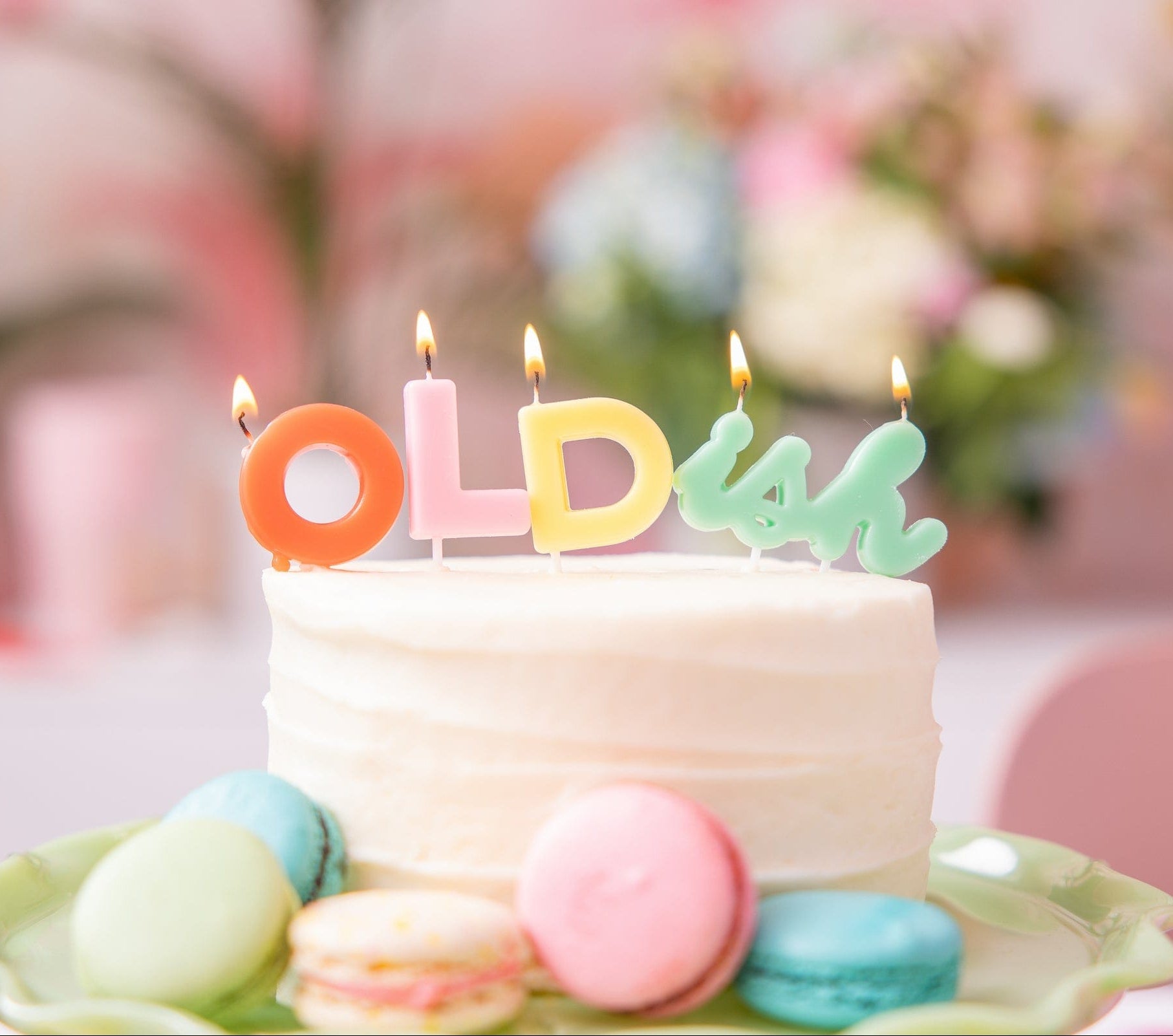 Oldish Birthday Candle