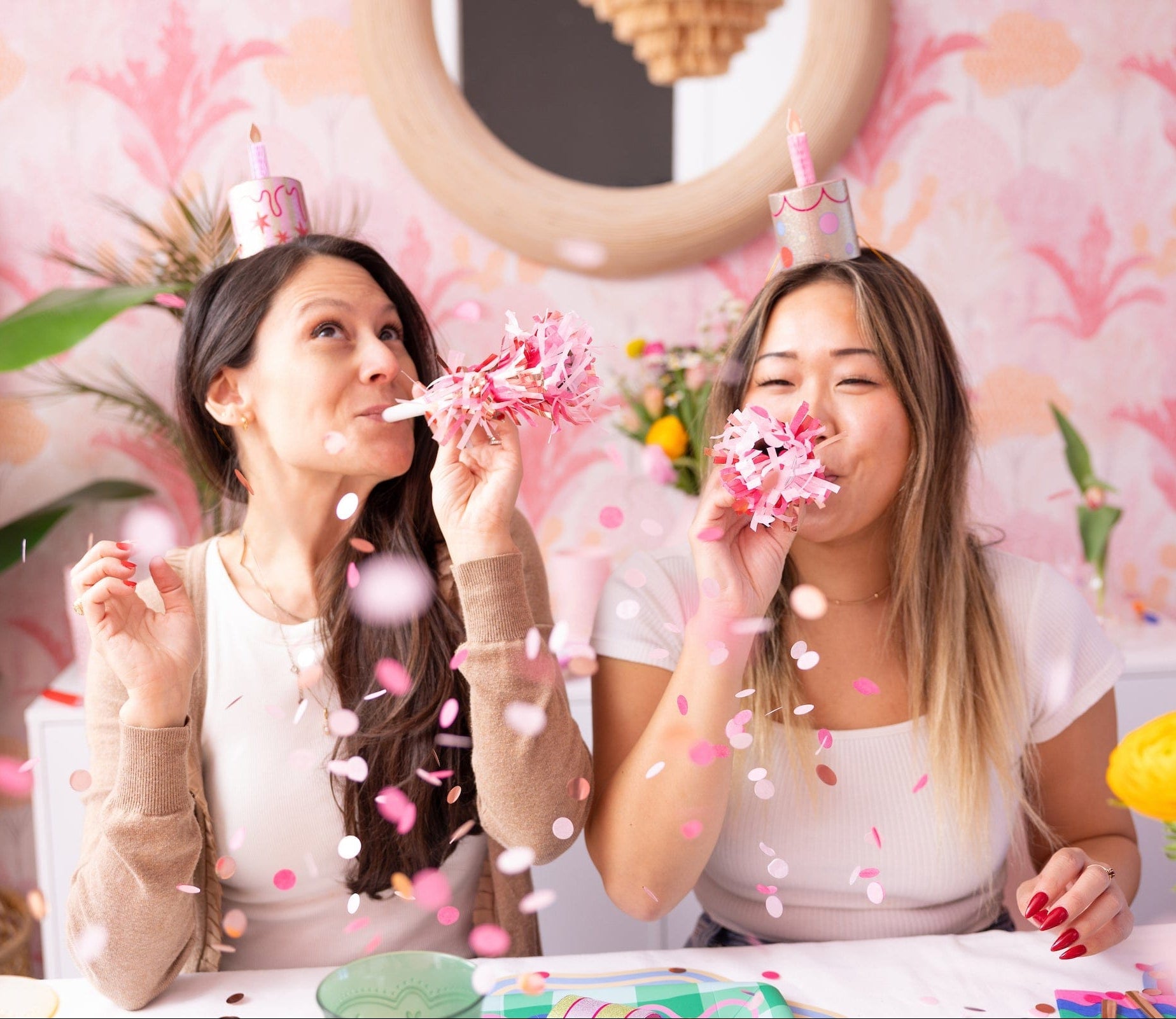 Pop Of Pink Confetti Party Blower