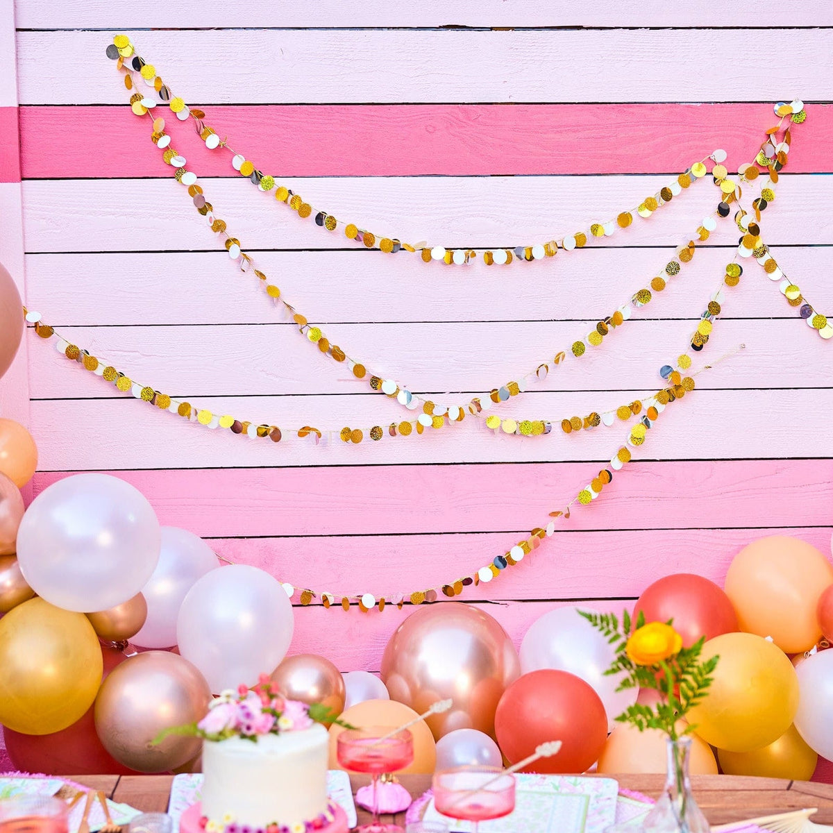 Metallic Confetti Garland