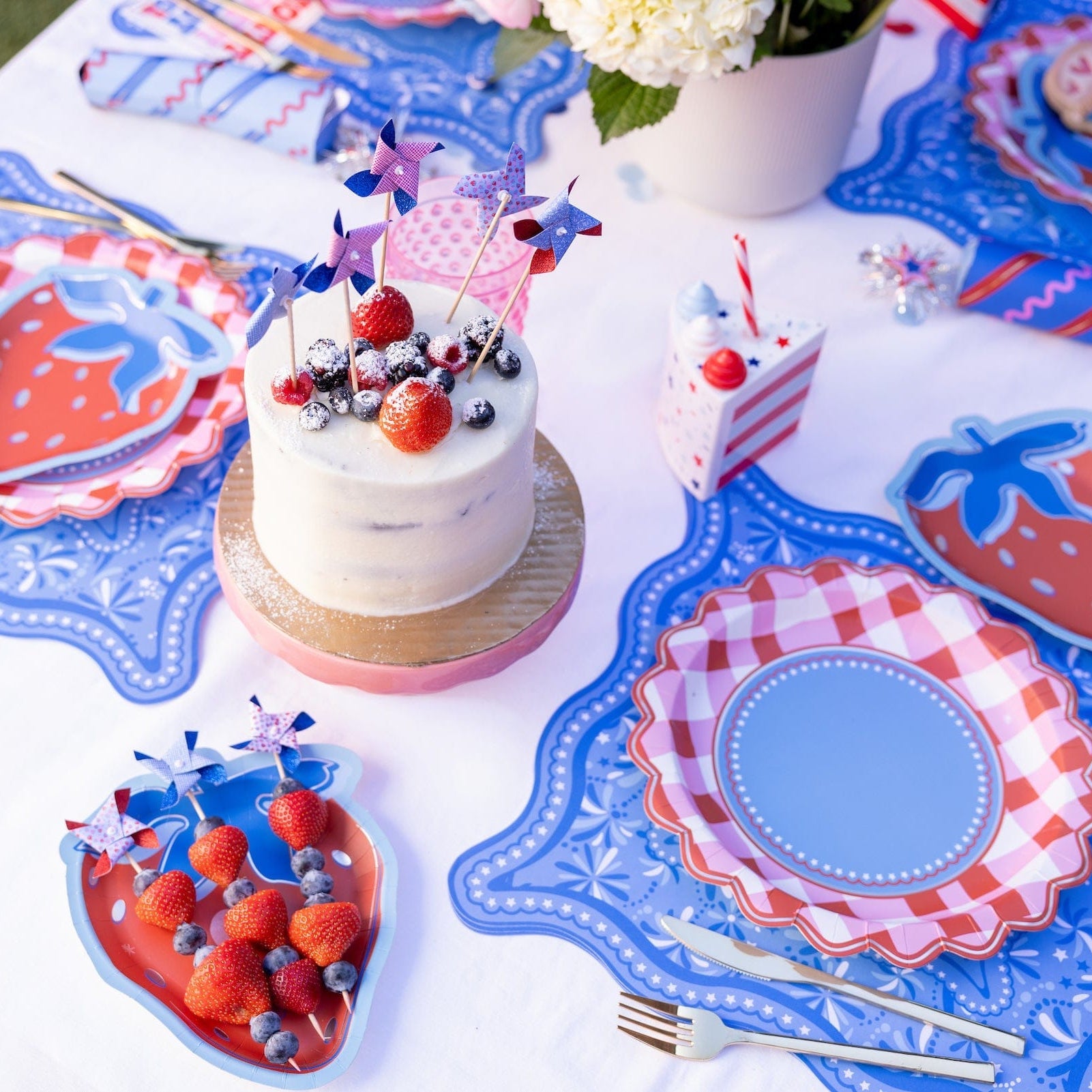 Mini Pinwheel Cake Toppers (8 Ct)