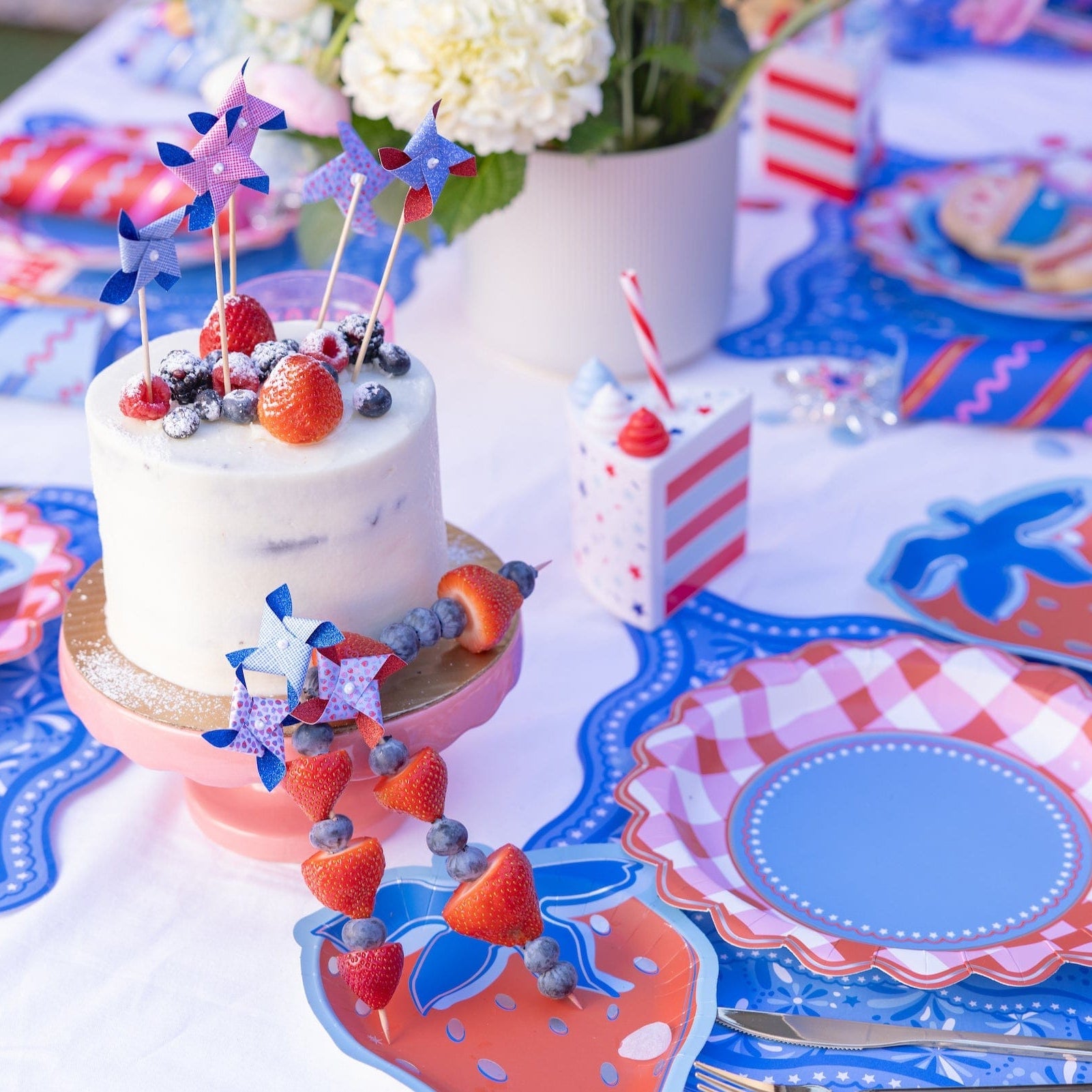 Mini Pinwheel Cake Toppers (8 Ct)