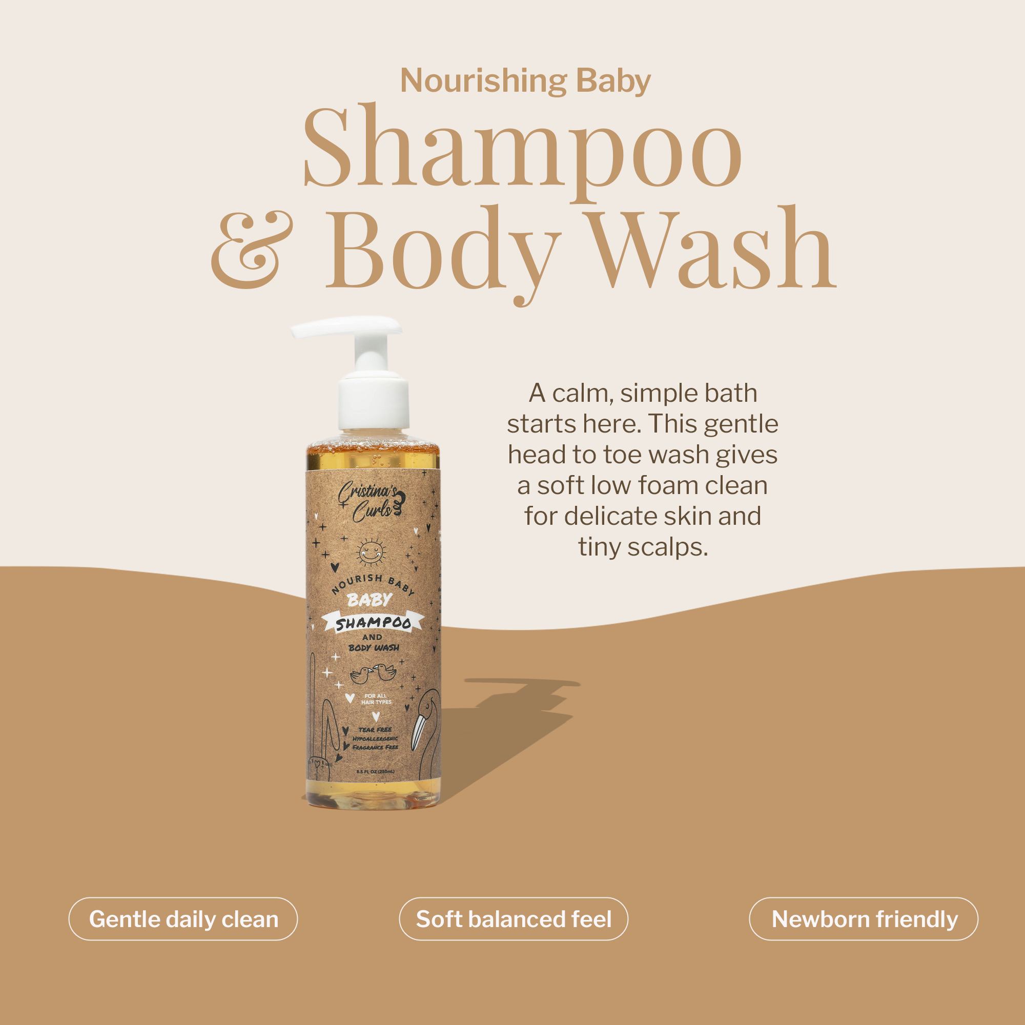 Nourishing Baby Shampoo + Body Wash