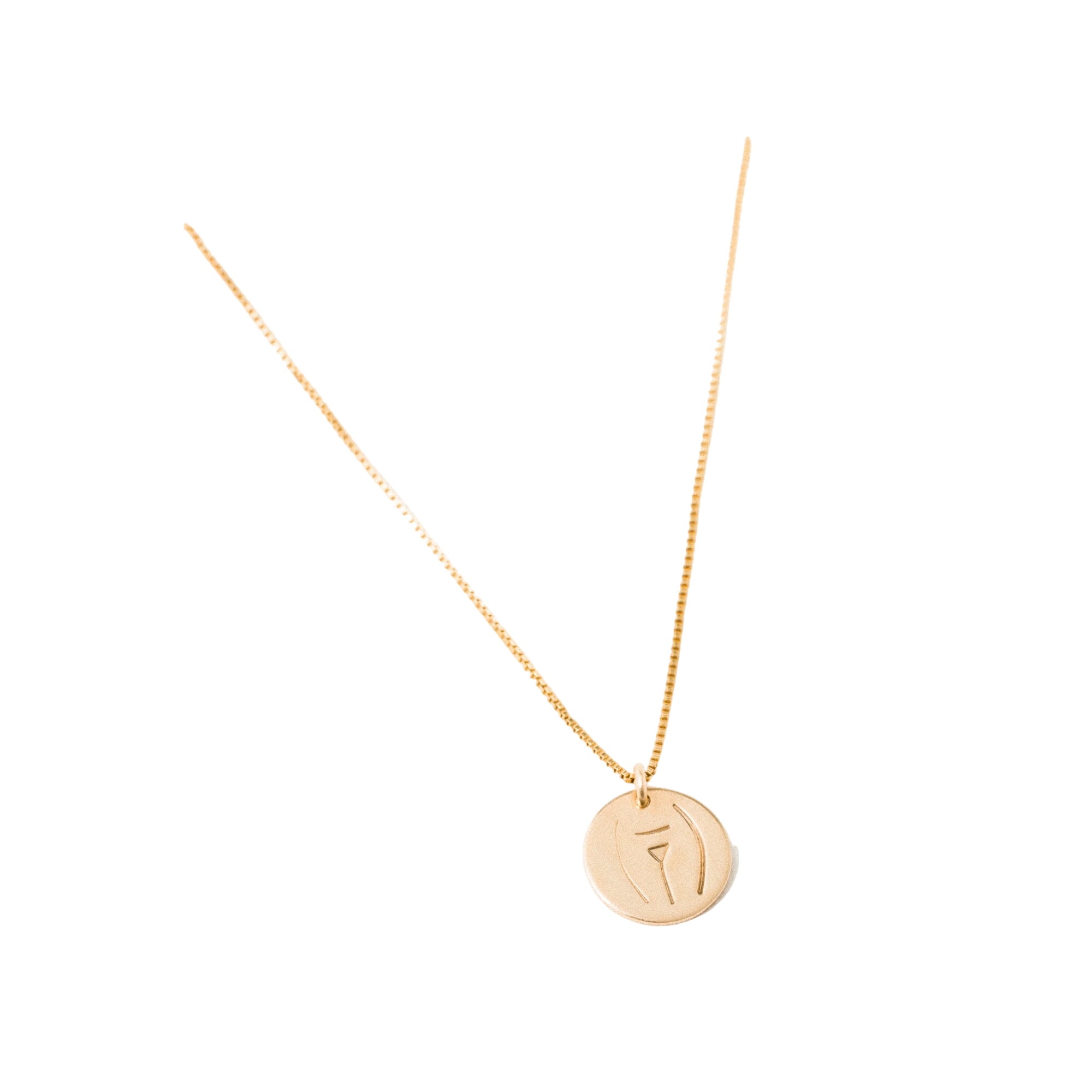 C-section Pendant Necklace