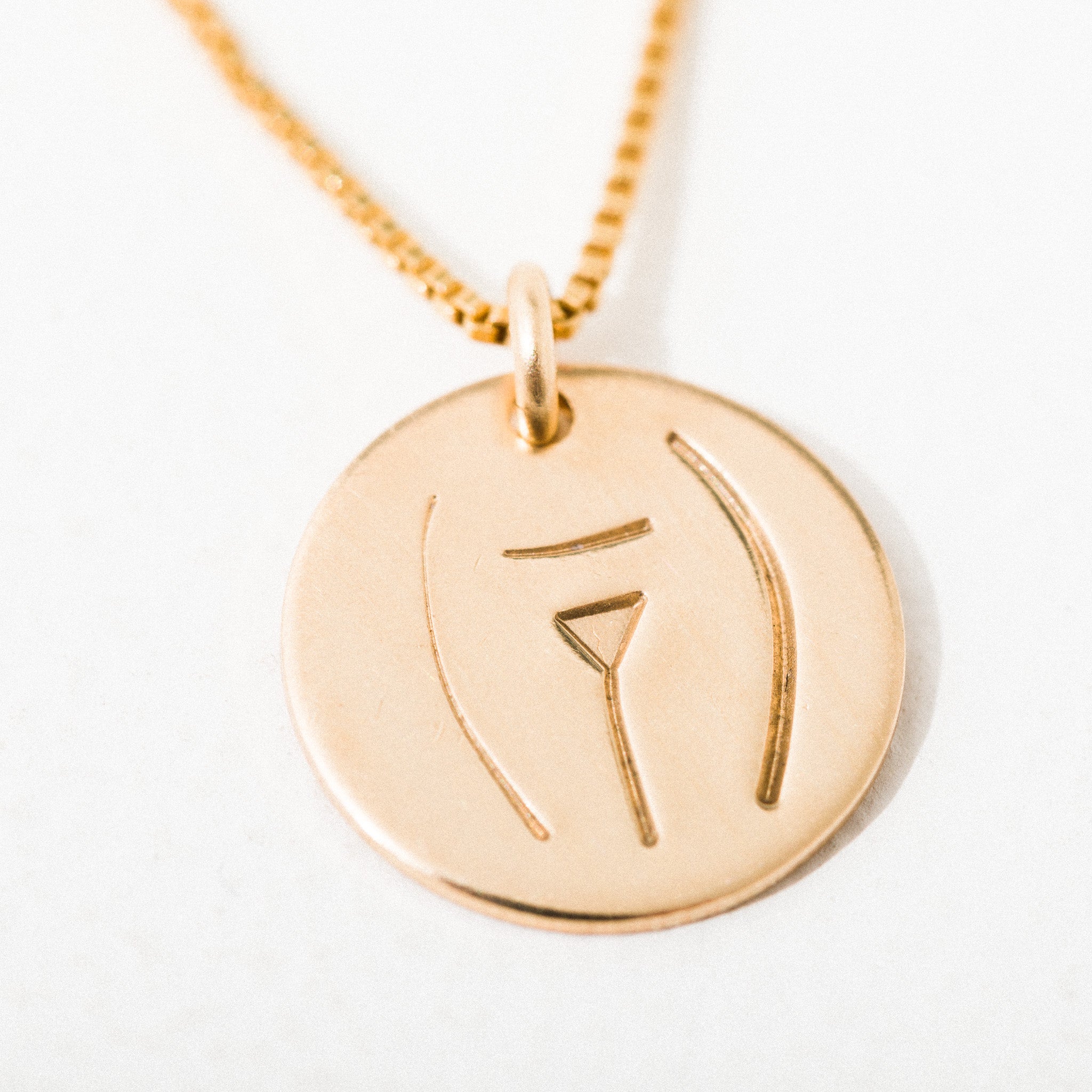 C-section Pendant Necklace