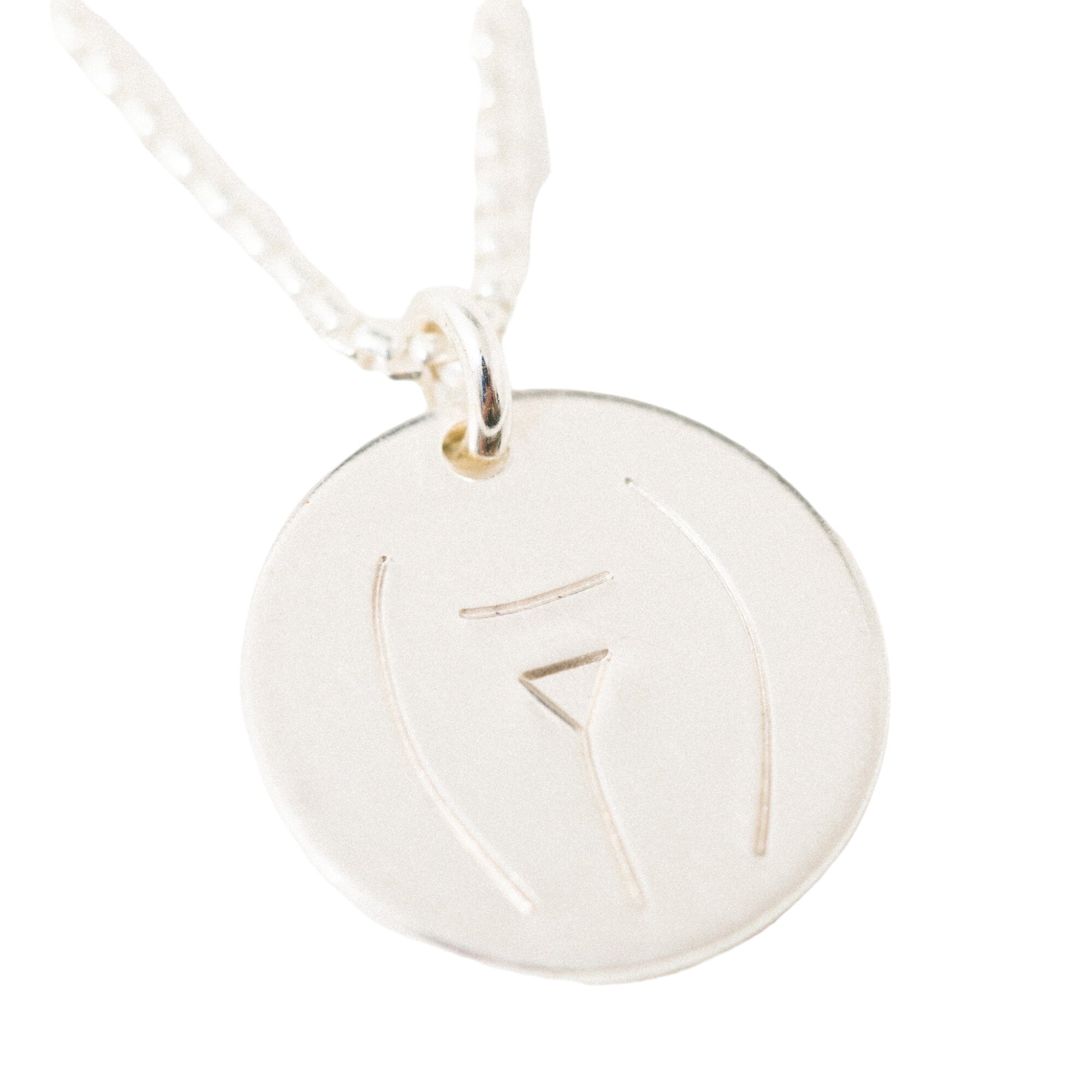 C-section Pendant Necklace