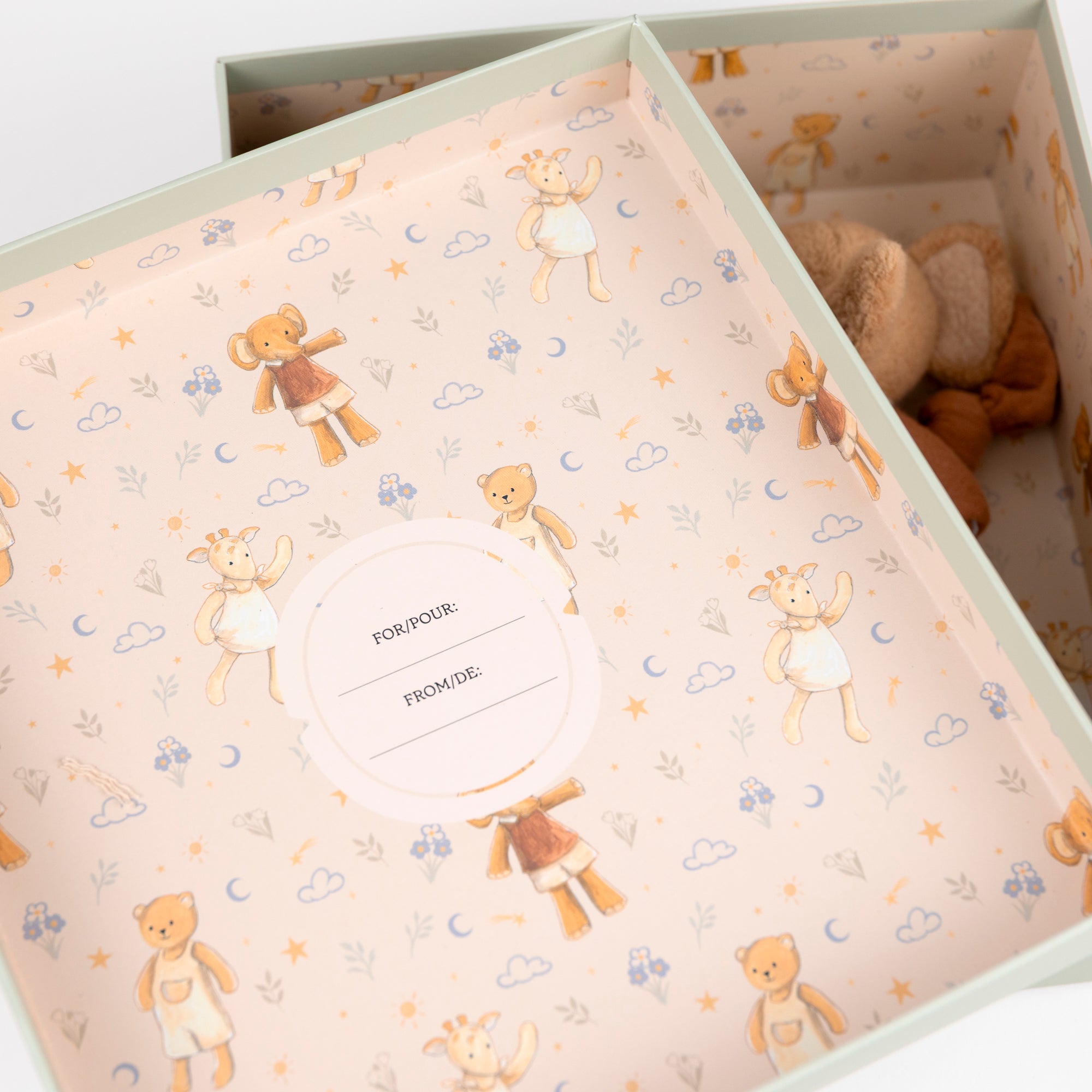 Ollie the Elephant Doudou + Rattle Gift Set